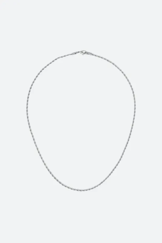 A3 Long Rope Chain - Silver sold by MNML