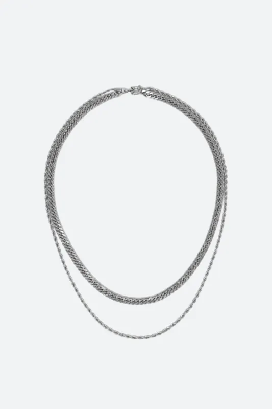 A1 Double Chain - Silver sold by MNML
