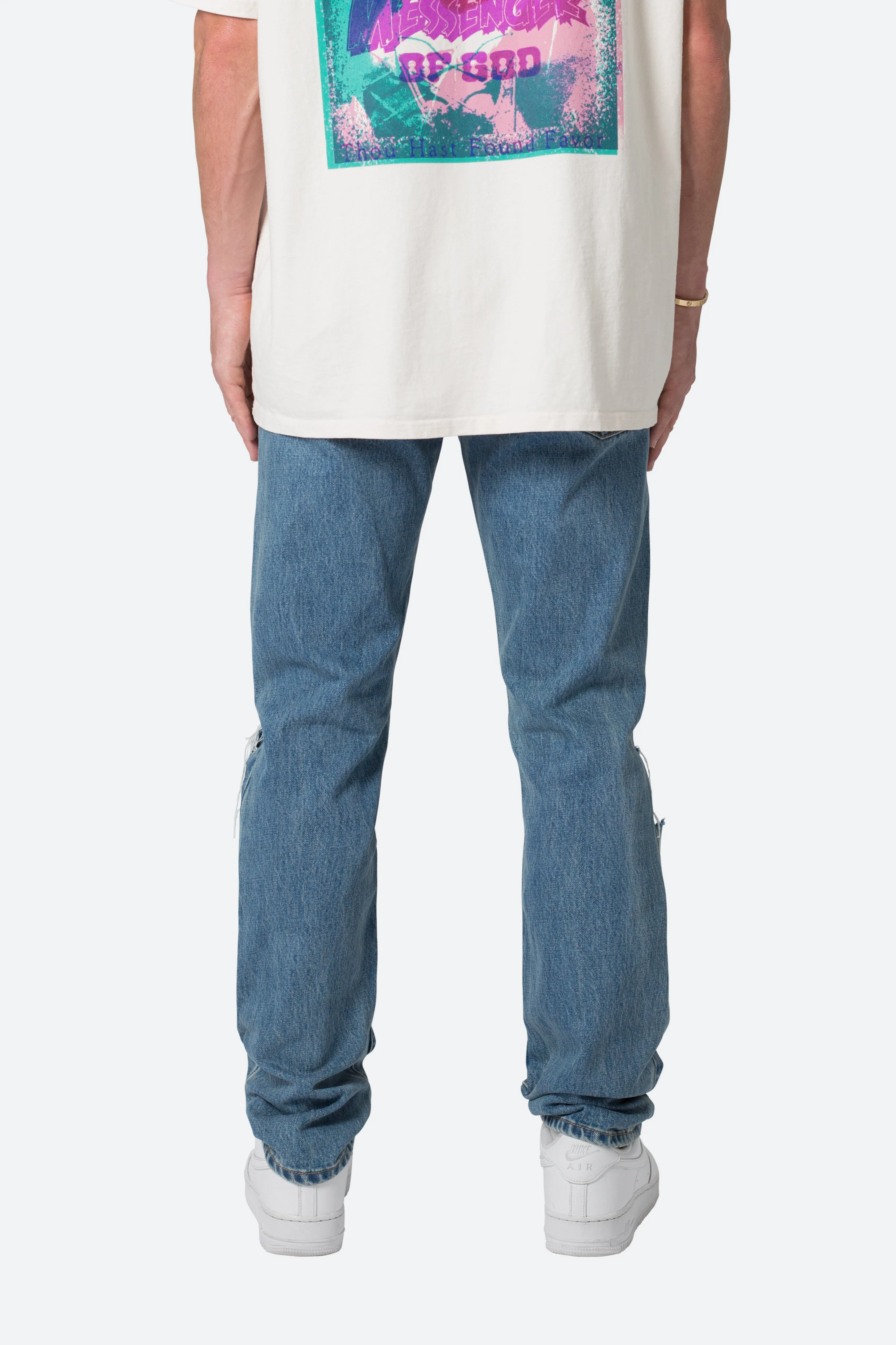 D530 Zipper Straight Denim - Blue sold by MNML product image thumbnail 5