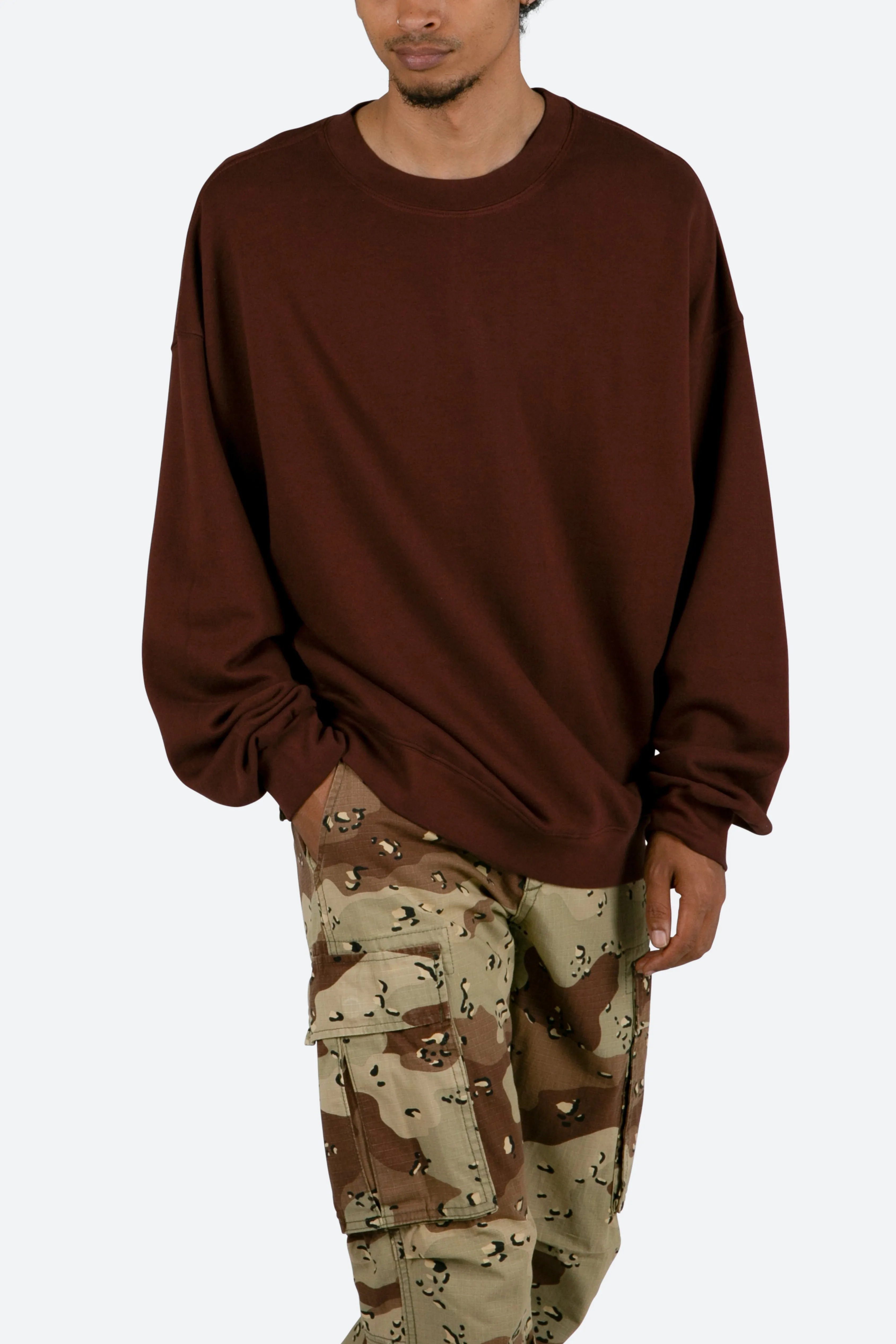 Every Day Crewneck - Brown sold by MNML product image thumbnail 3