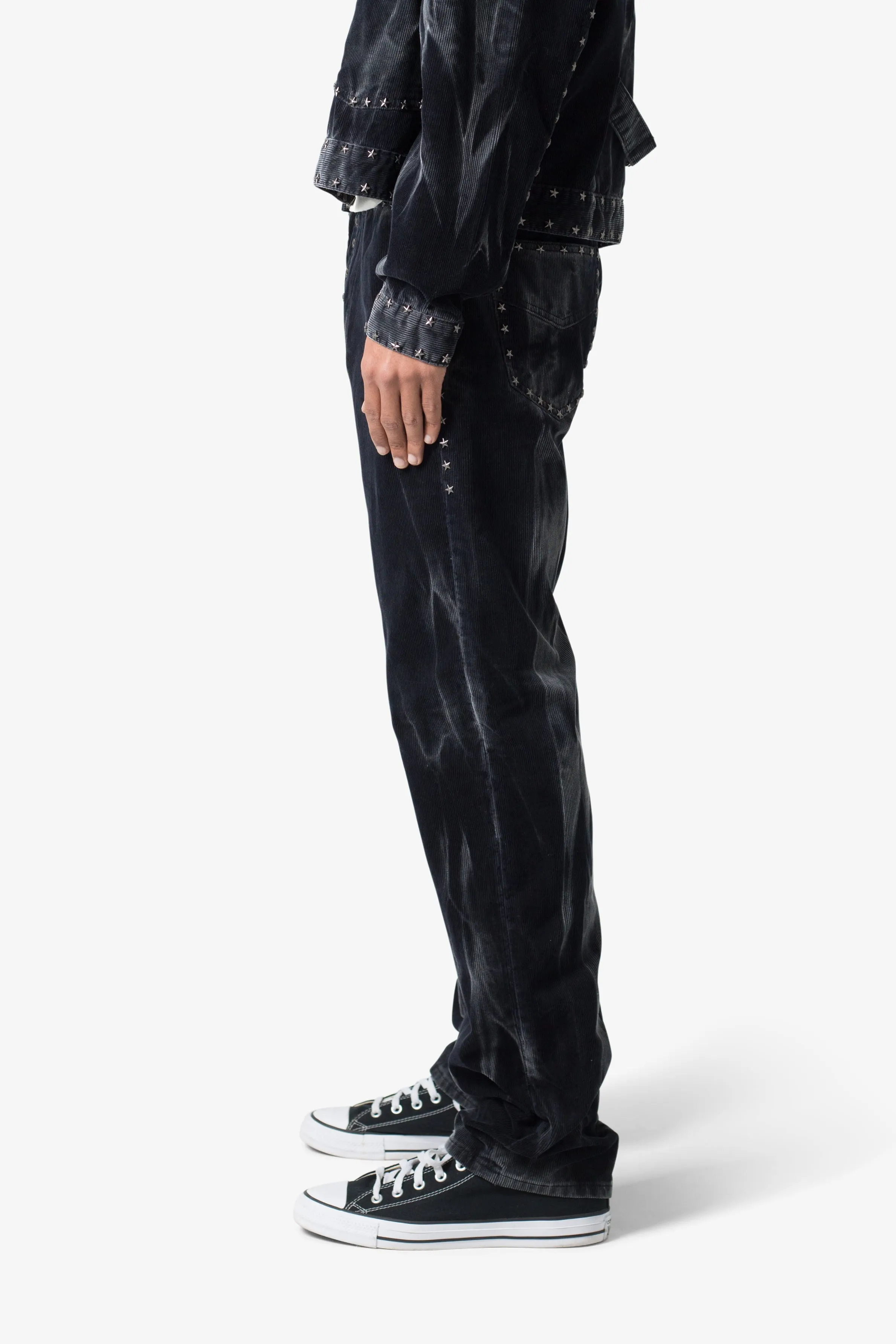Star Studded Pants - Washed Black sold by MNML product image thumbnail 4