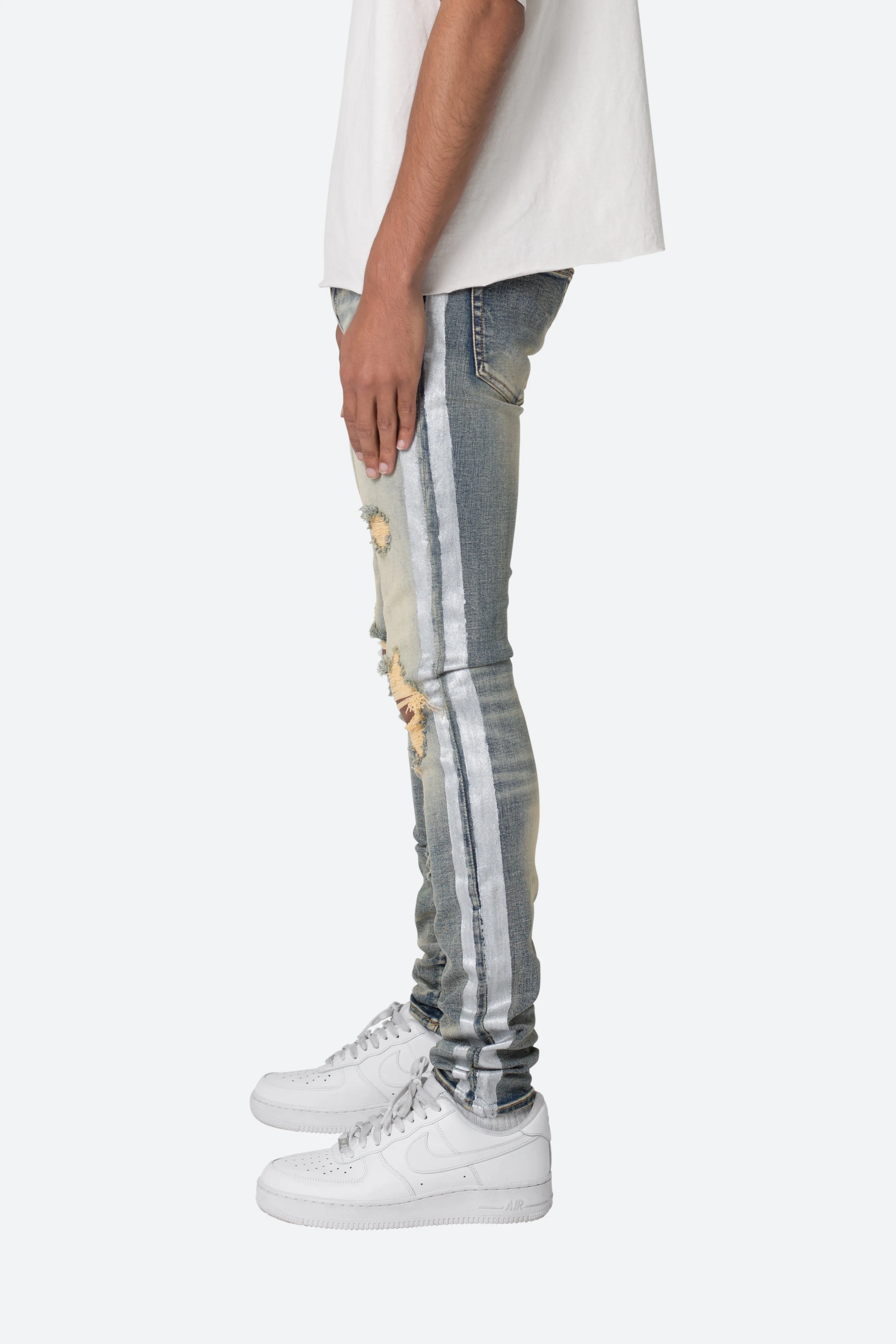 X560 Skinny Glitter Denim - Blue sold by MNML product image thumbnail 4