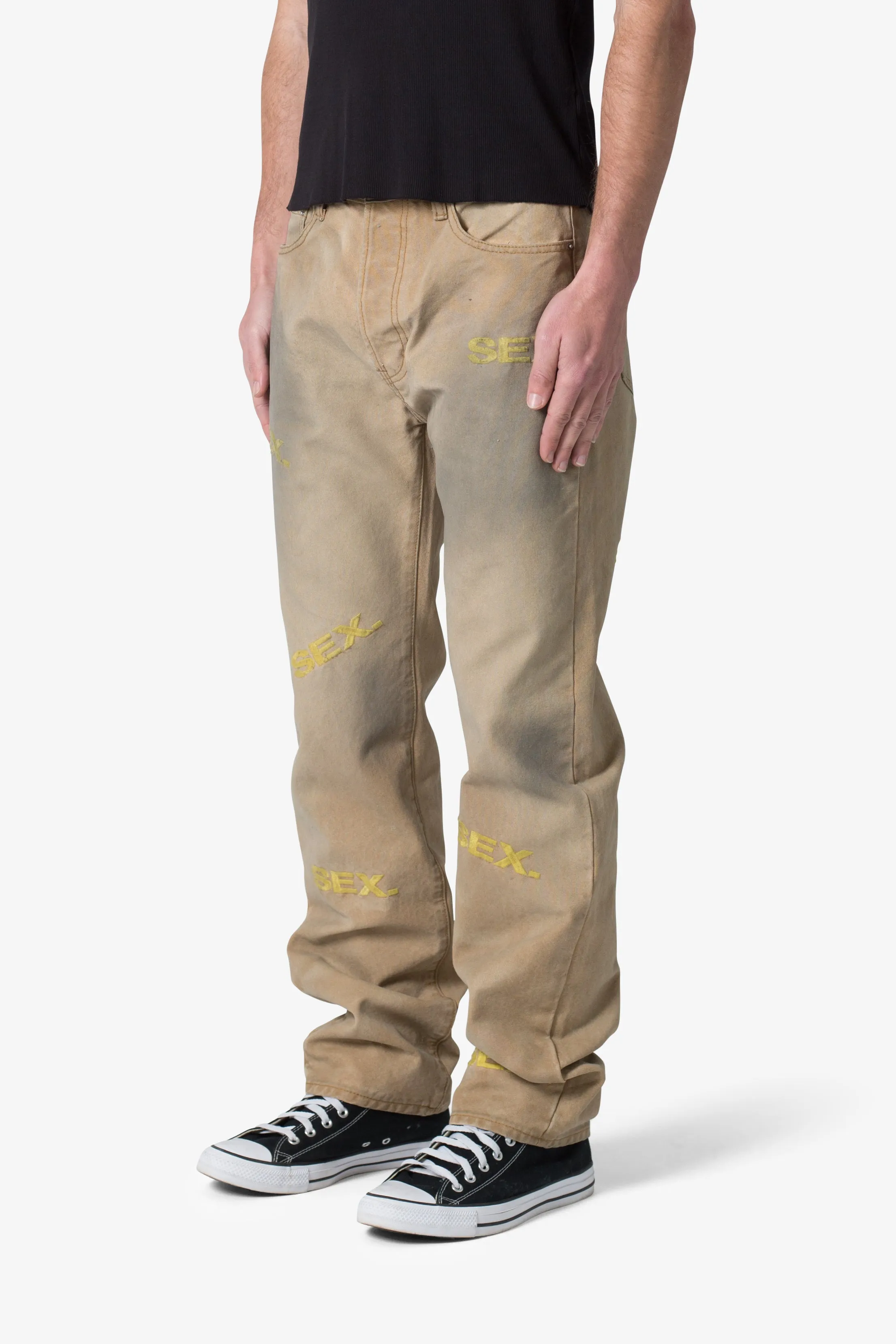 V591 Baggy Sex Denim - Khaki sold by MNML product image thumbnail 3