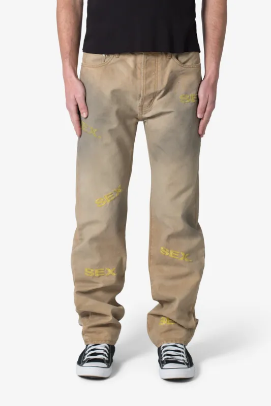 V591 Baggy Sex Denim - Khaki sold by MNML