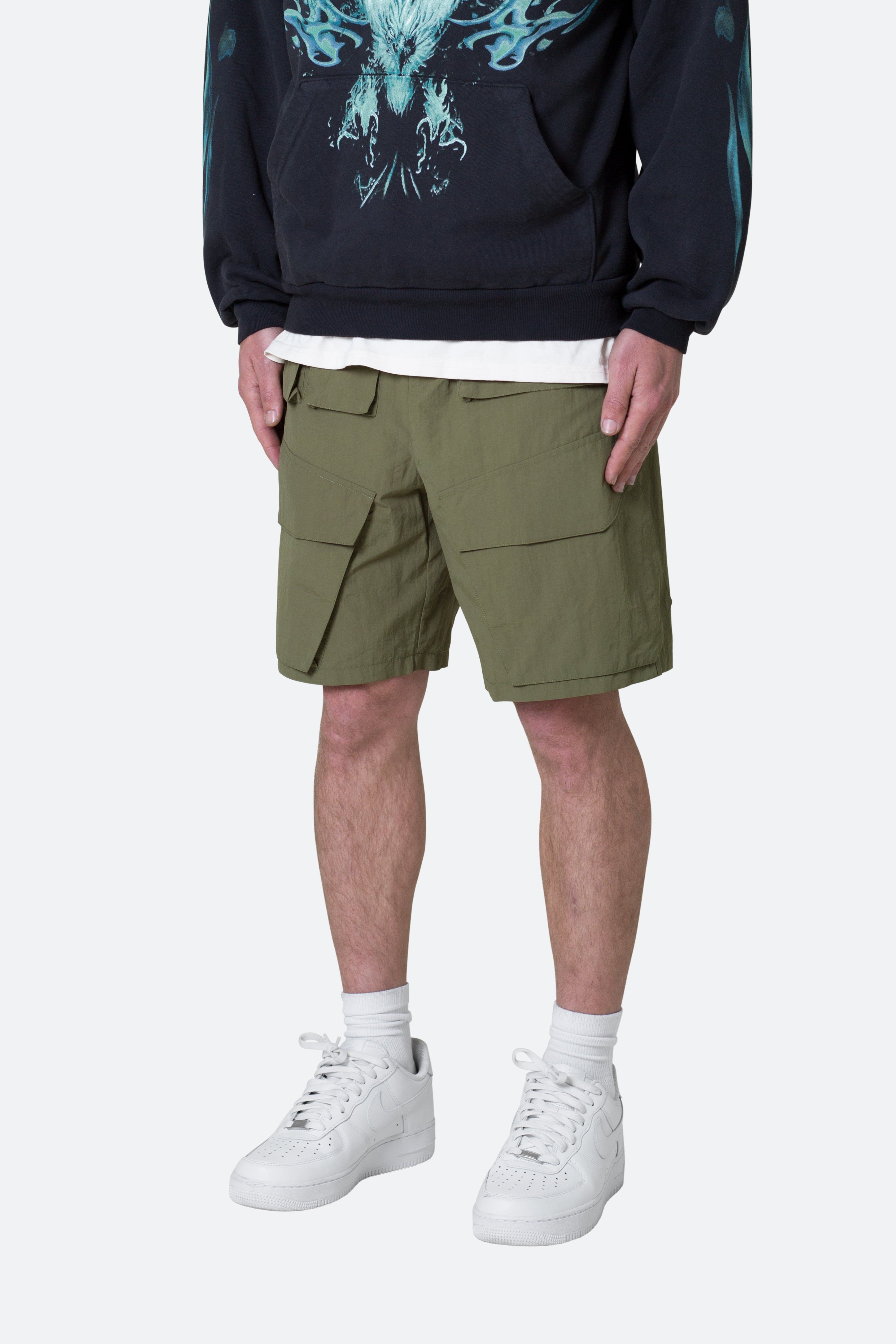 Nylon Cargo Traveler Shorts - Olive sold by MNML product image thumbnail 3