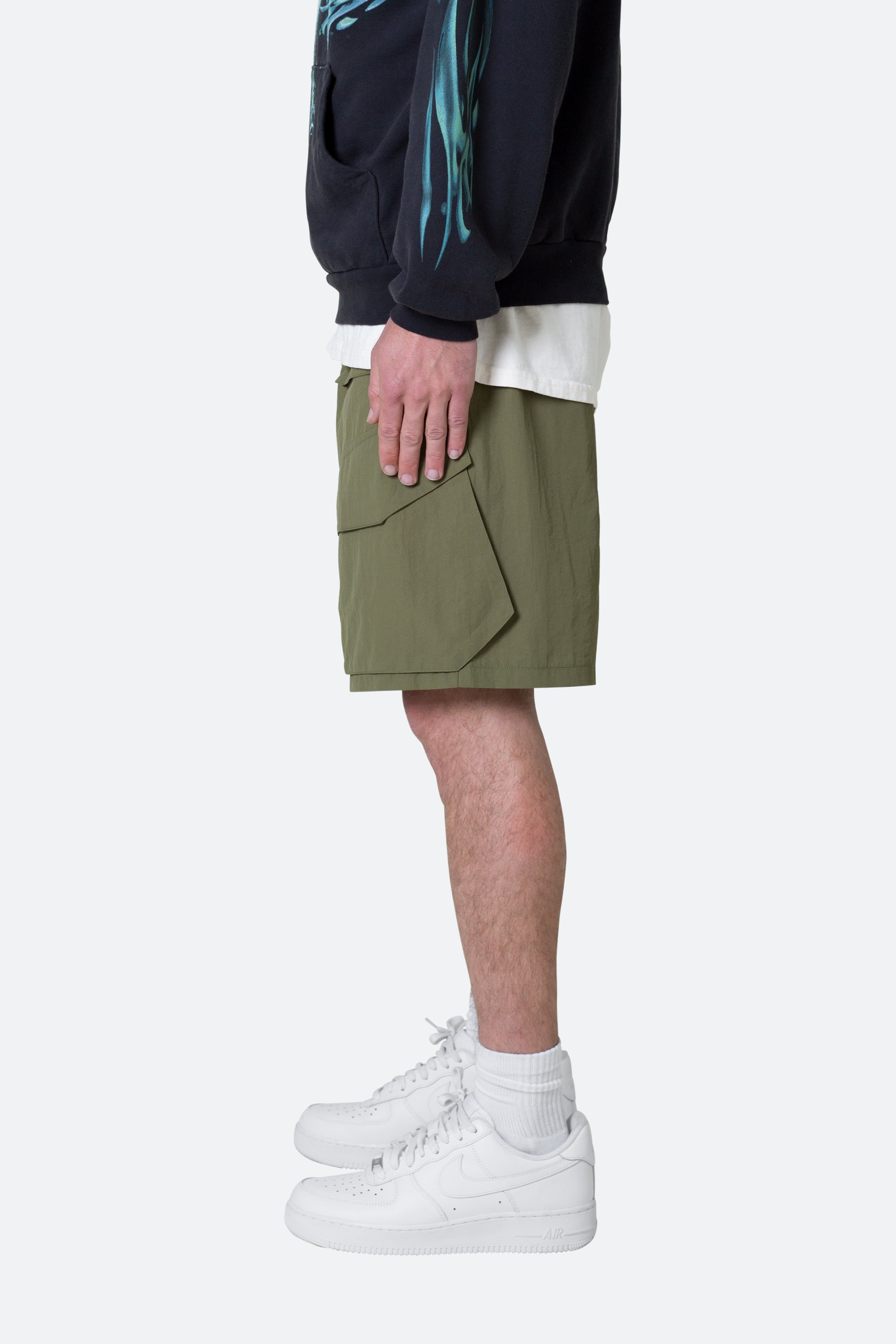 Nylon Cargo Traveler Shorts - Olive sold by MNML product image thumbnail 4