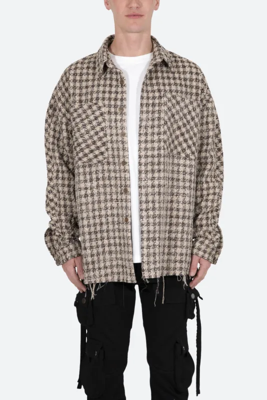 Heavyweight Woven Flannel - Brown sold by MNML