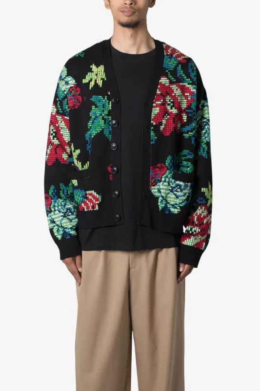 Floral Knit Cardigan - Multi sold by MNML