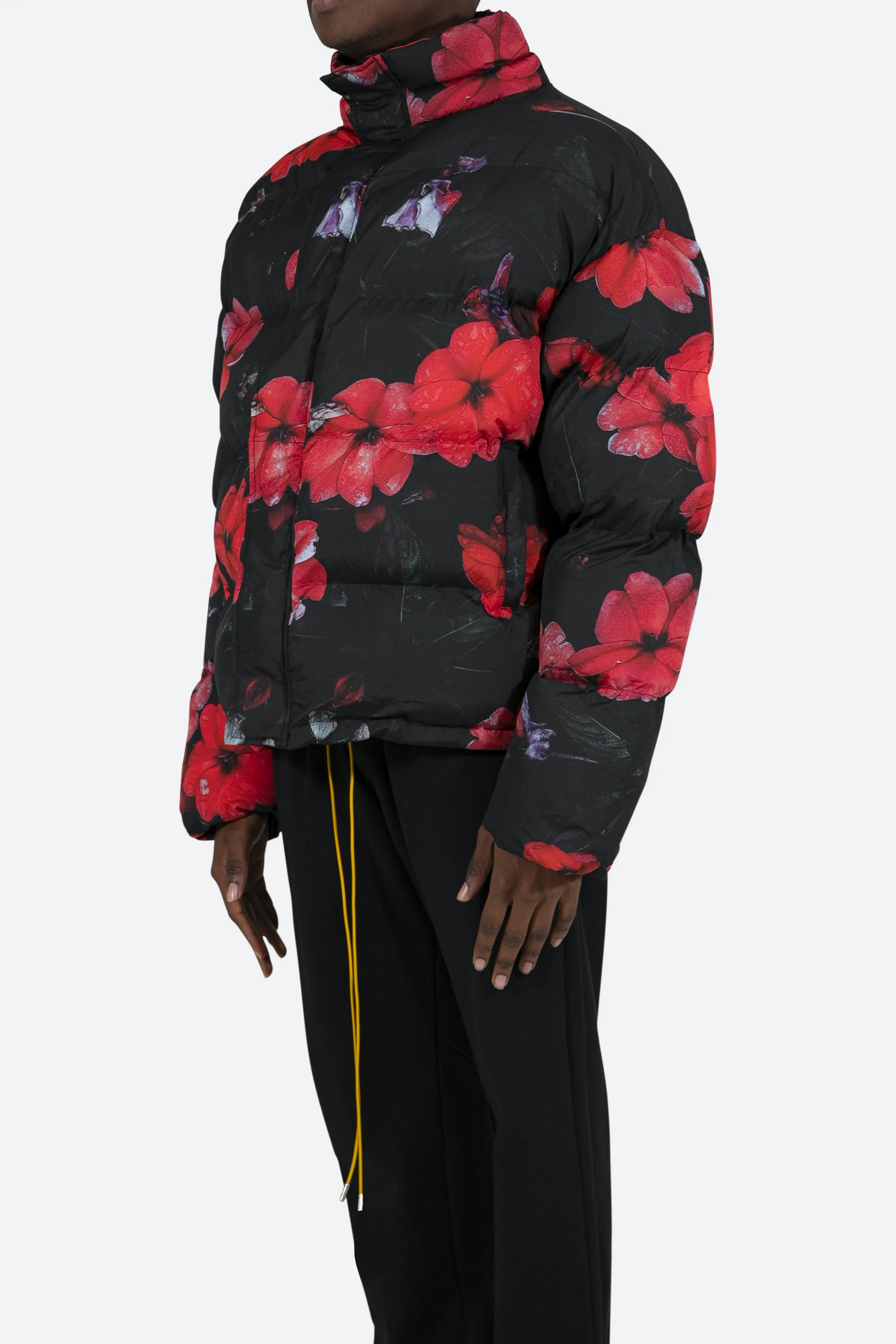 Floral Puffer Jacket - Multi sold by MNML product image thumbnail 4