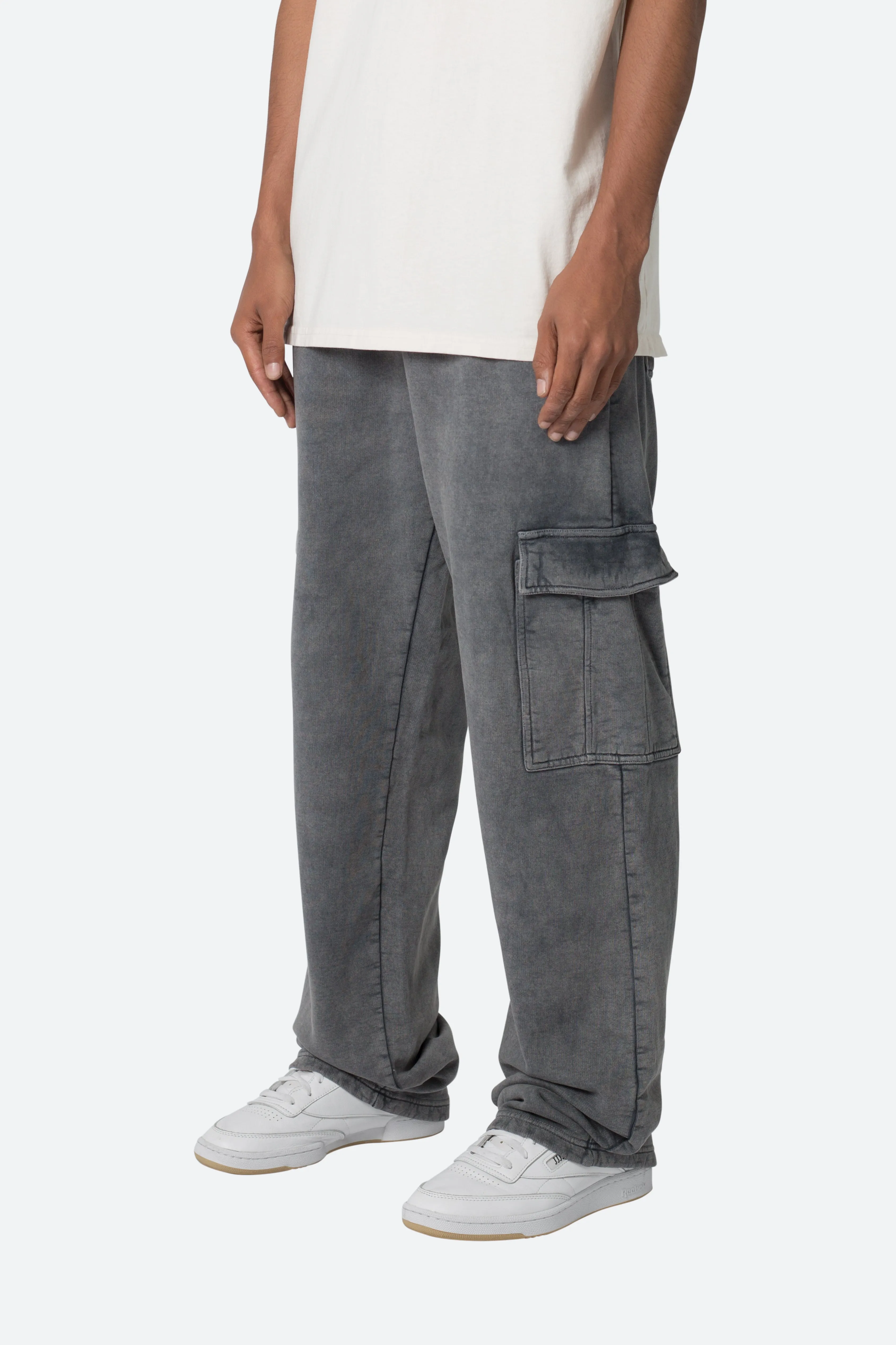Washed Cargo Sweatpants - Black sold by MNML product image thumbnail 4