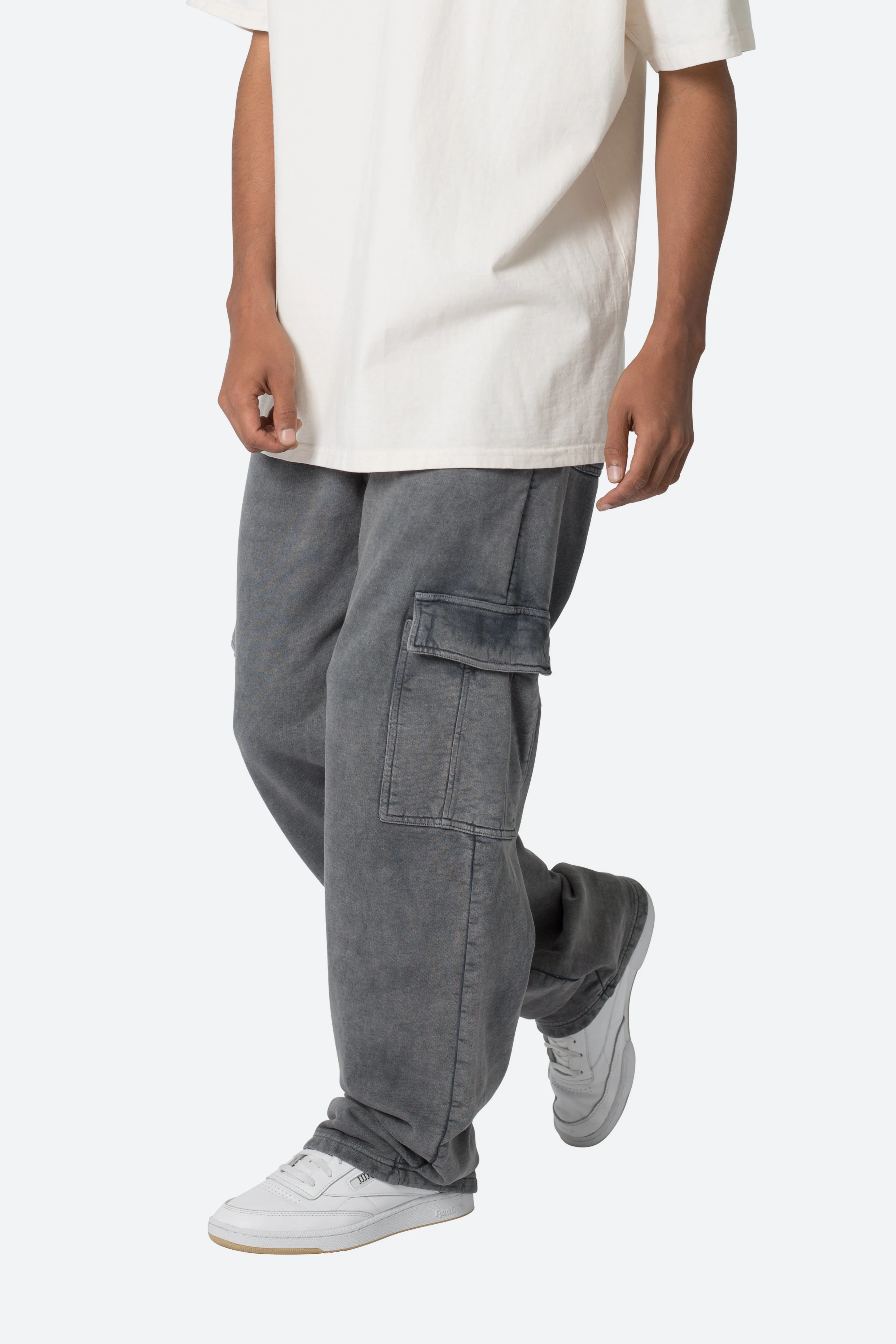 Washed Cargo Sweatpants - Black sold by MNML product image thumbnail 2