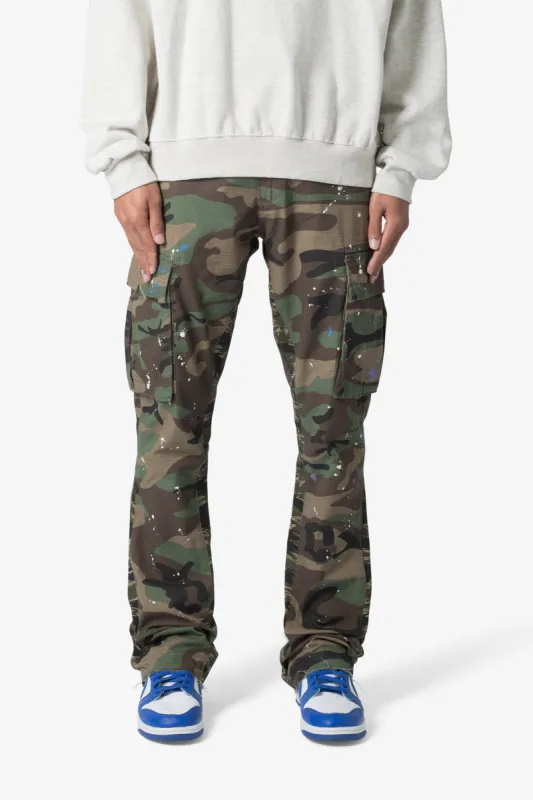 Bootcut Cargo Pants - Camo sold by MNML