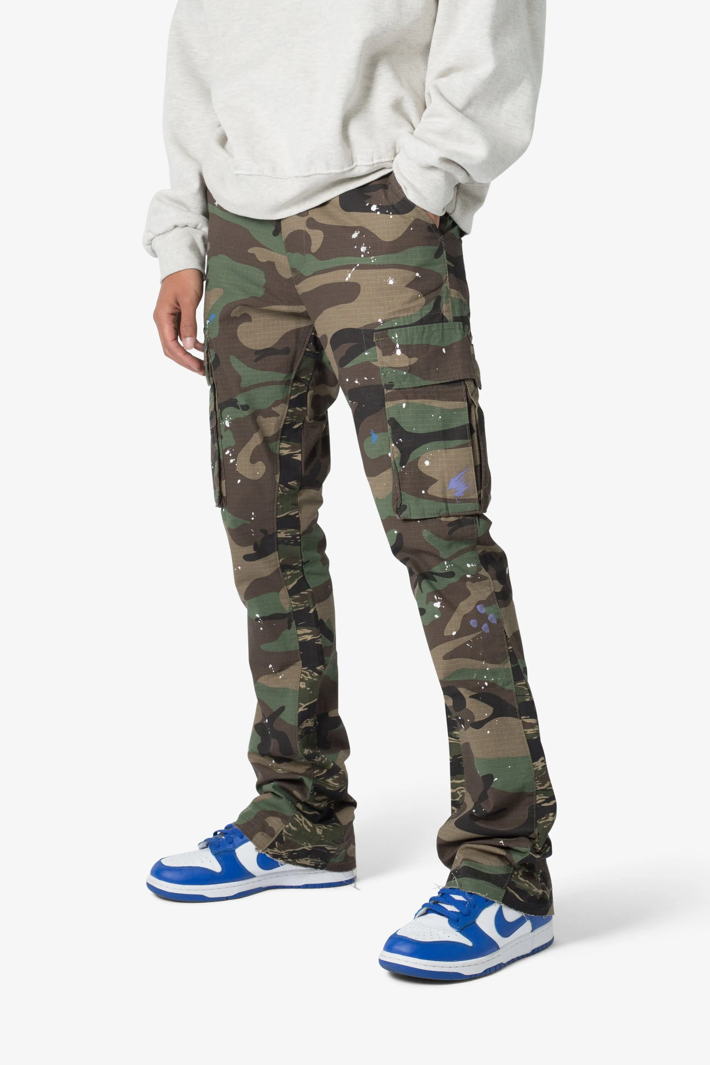 Bootcut Cargo Pants - Camo sold by MNML product image thumbnail 2