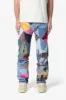 V647 Baggy Patchwork Denim - Blue/Multi sold by MNML