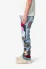 V647 Baggy Patchwork Denim - Blue/Multi sold by MNML