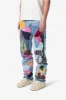 V647 Baggy Patchwork Denim - Blue/Multi sold by MNML