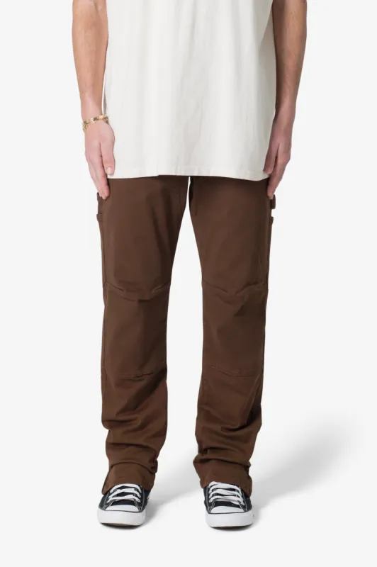 M627 Slim Work Denim - Brown sold by MNML