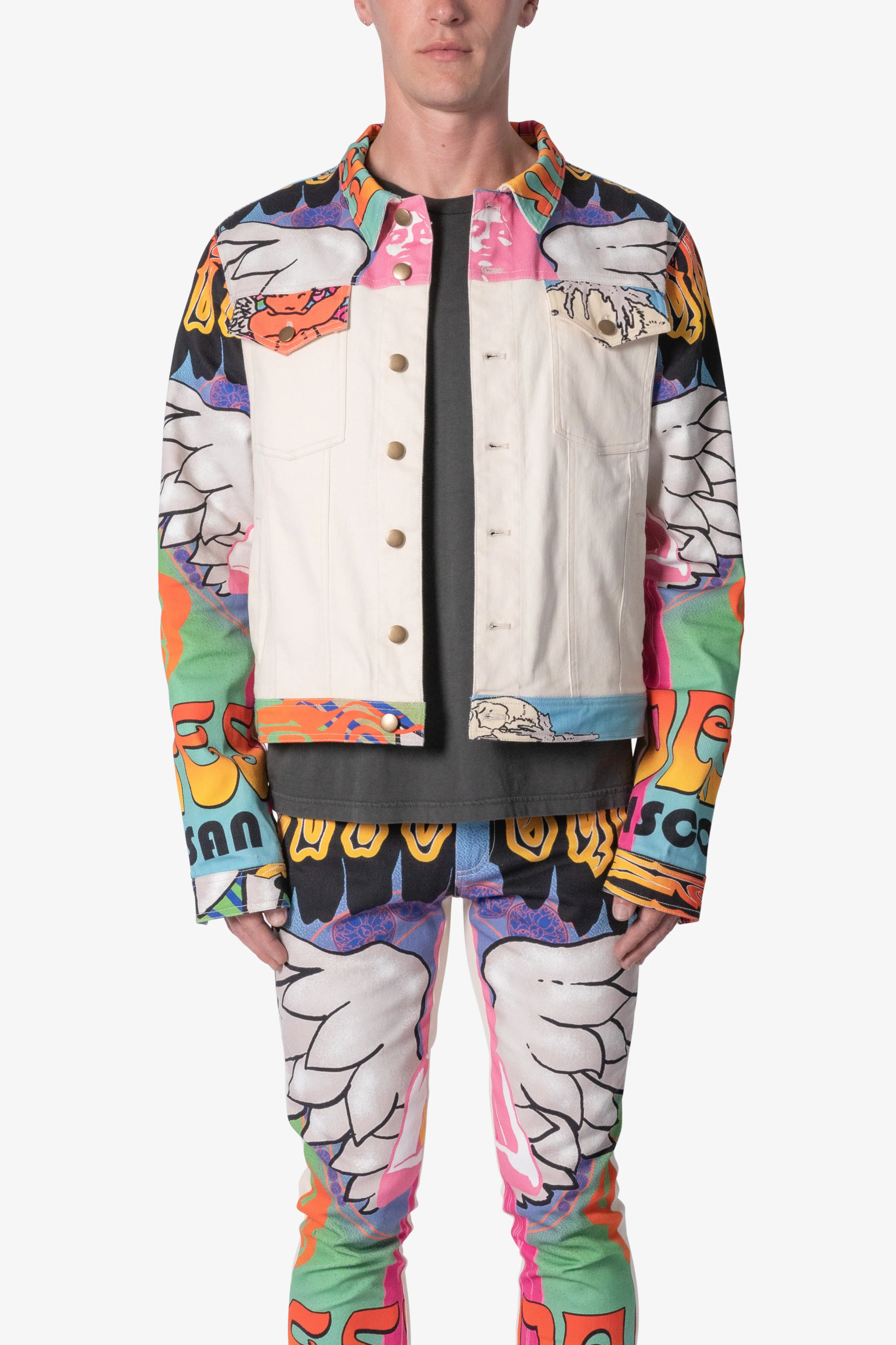 Festival Trucker Jacket - Multi sold by MNML product image thumbnail 2