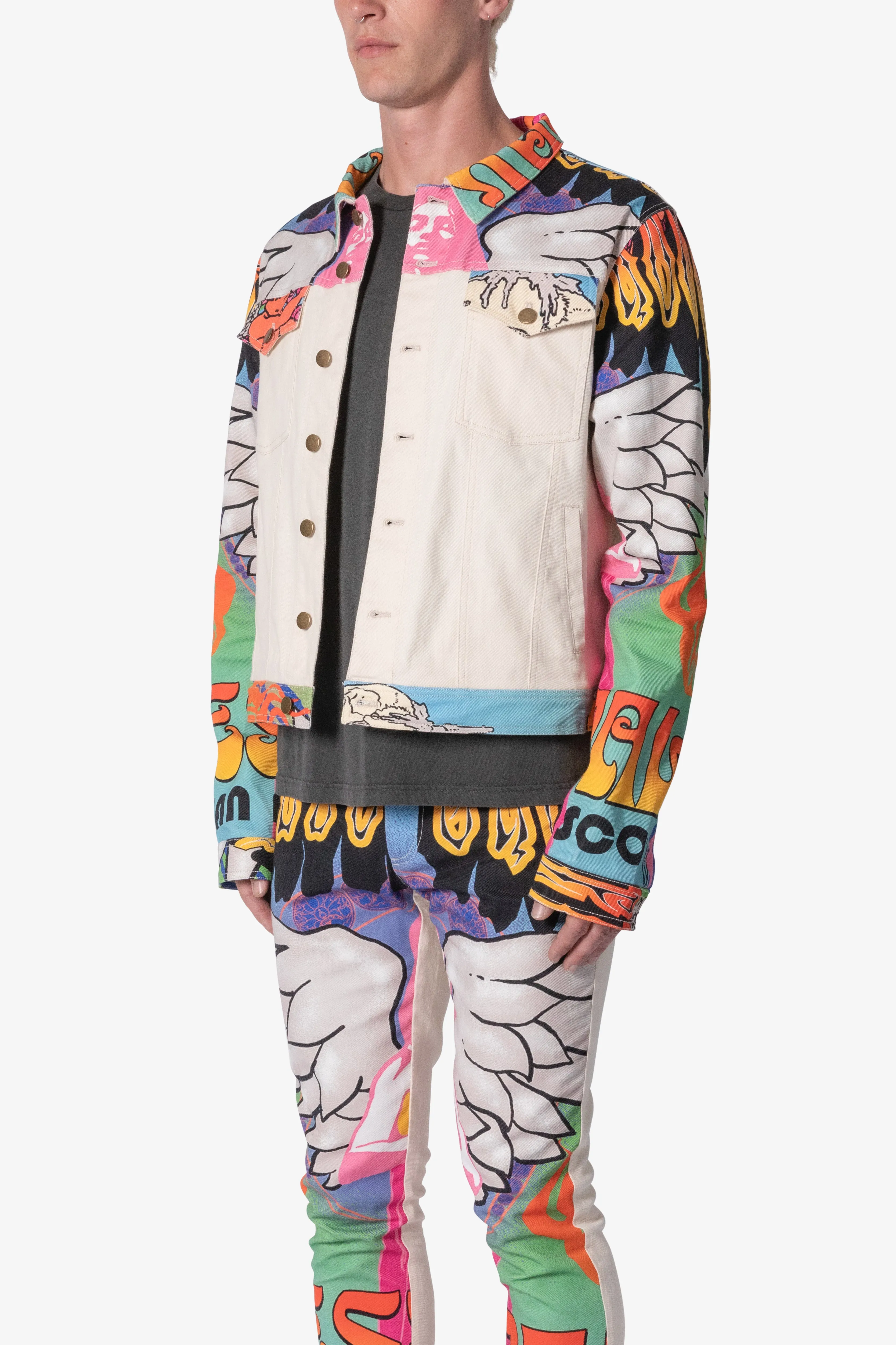 Festival Trucker Jacket - Multi sold by MNML product image thumbnail 3