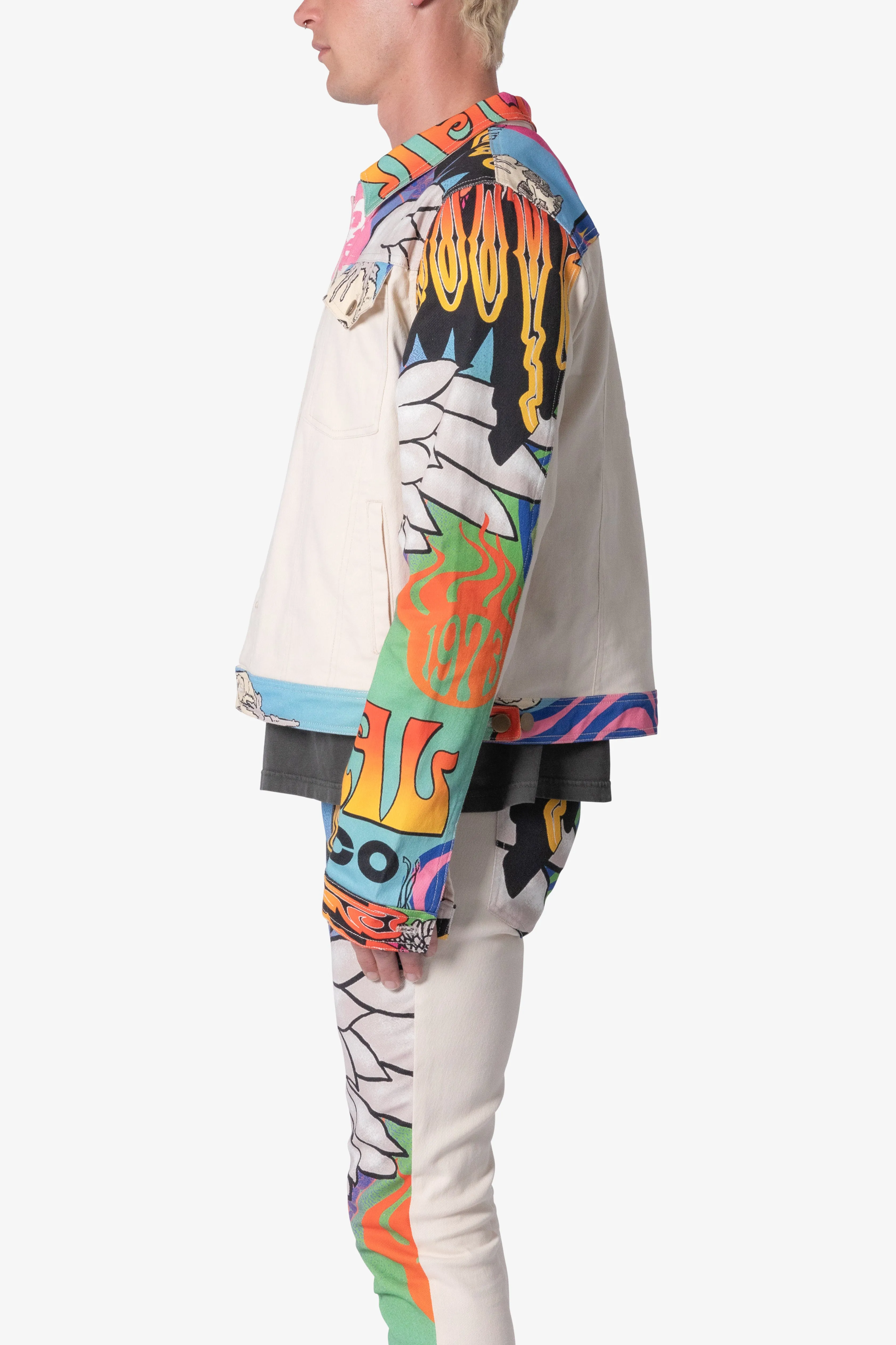 Festival Trucker Jacket - Multi sold by MNML product image thumbnail 4