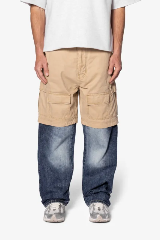Ultra Baggy 70/30 Cargo Denim - Blue sold by MNML