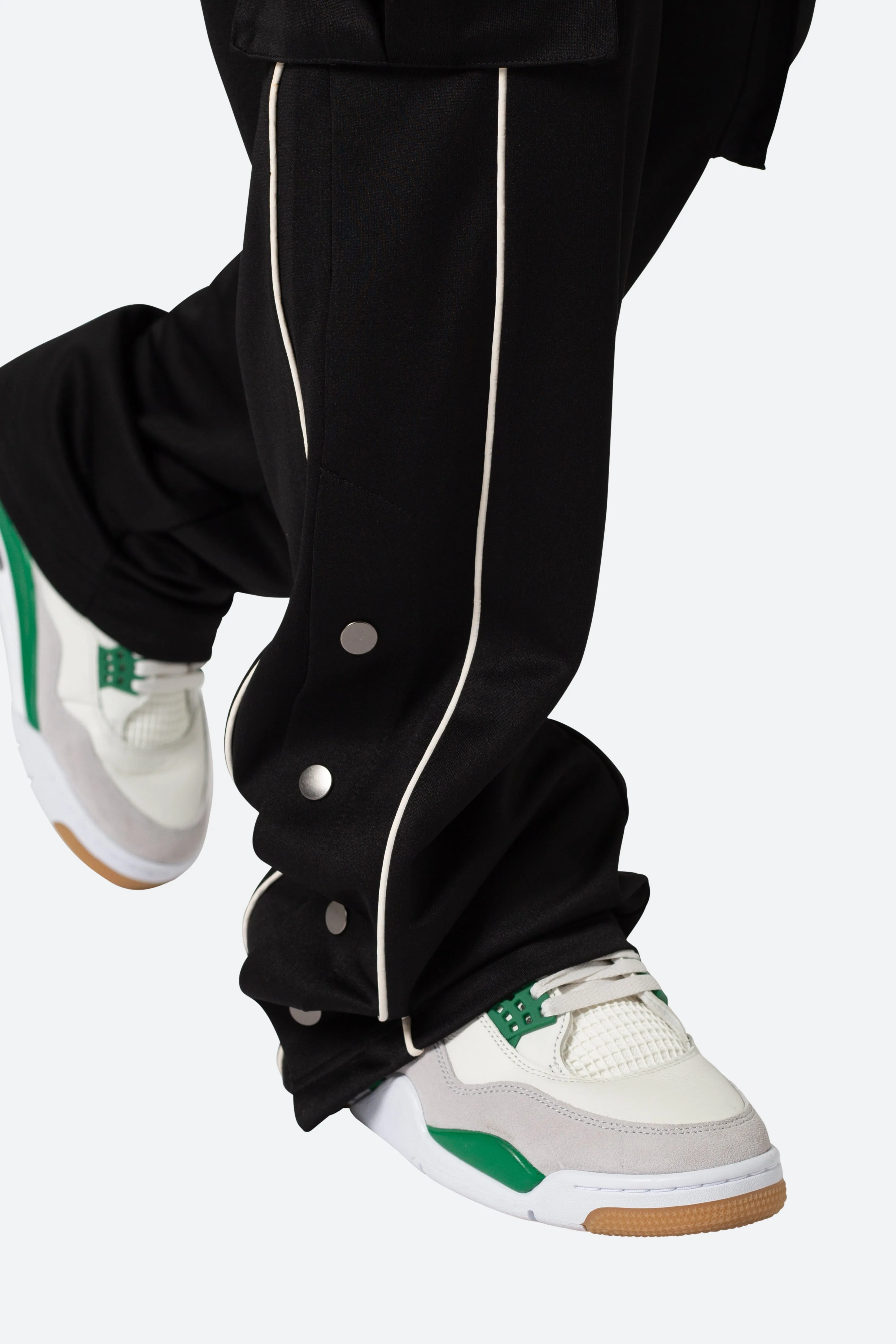 Snap Cargo Track Pants - Black sold by MNML product image thumbnail 4