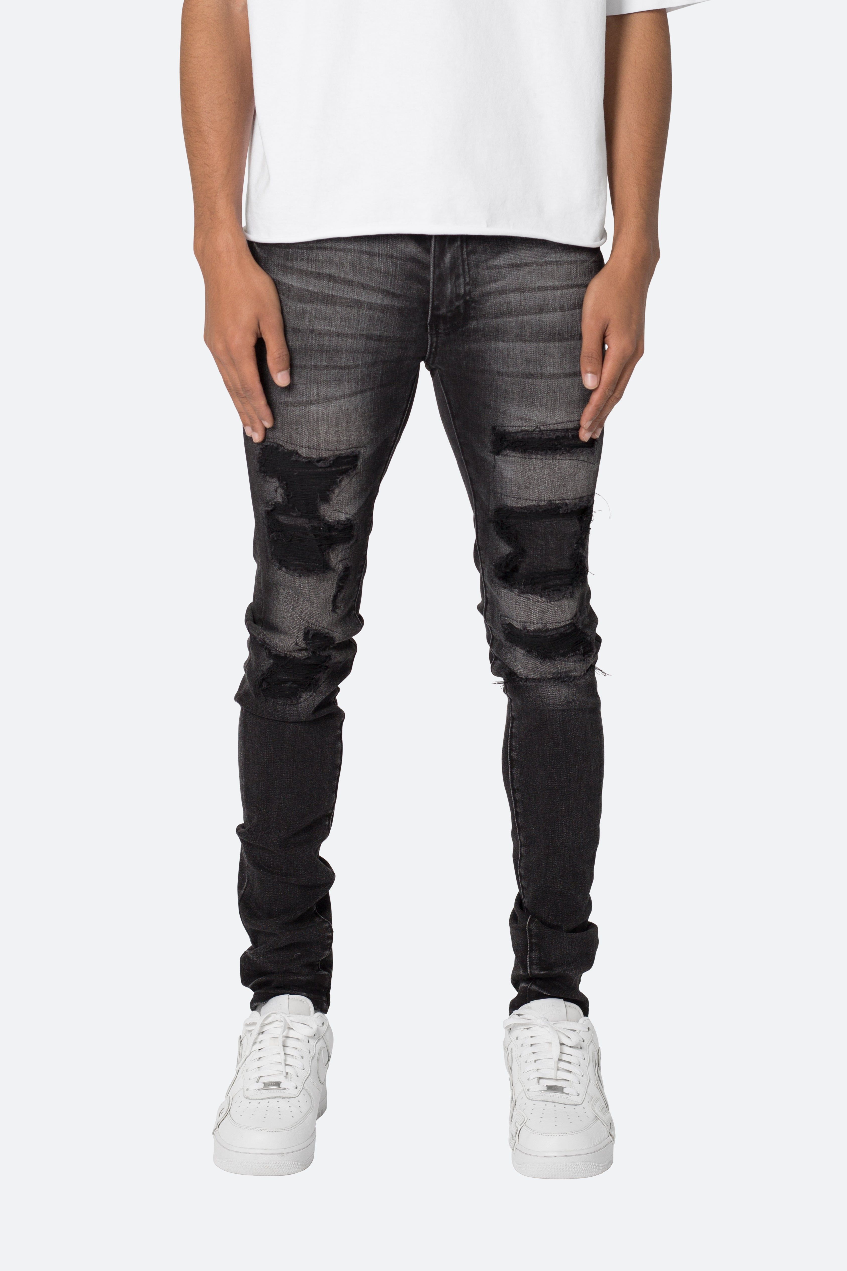 X539 Skinny Denim - Black sold by MNML
