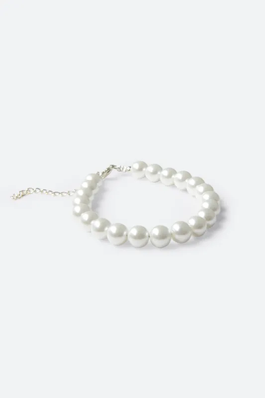 Solid Pearl Bracelet - Off White sold by MNML
