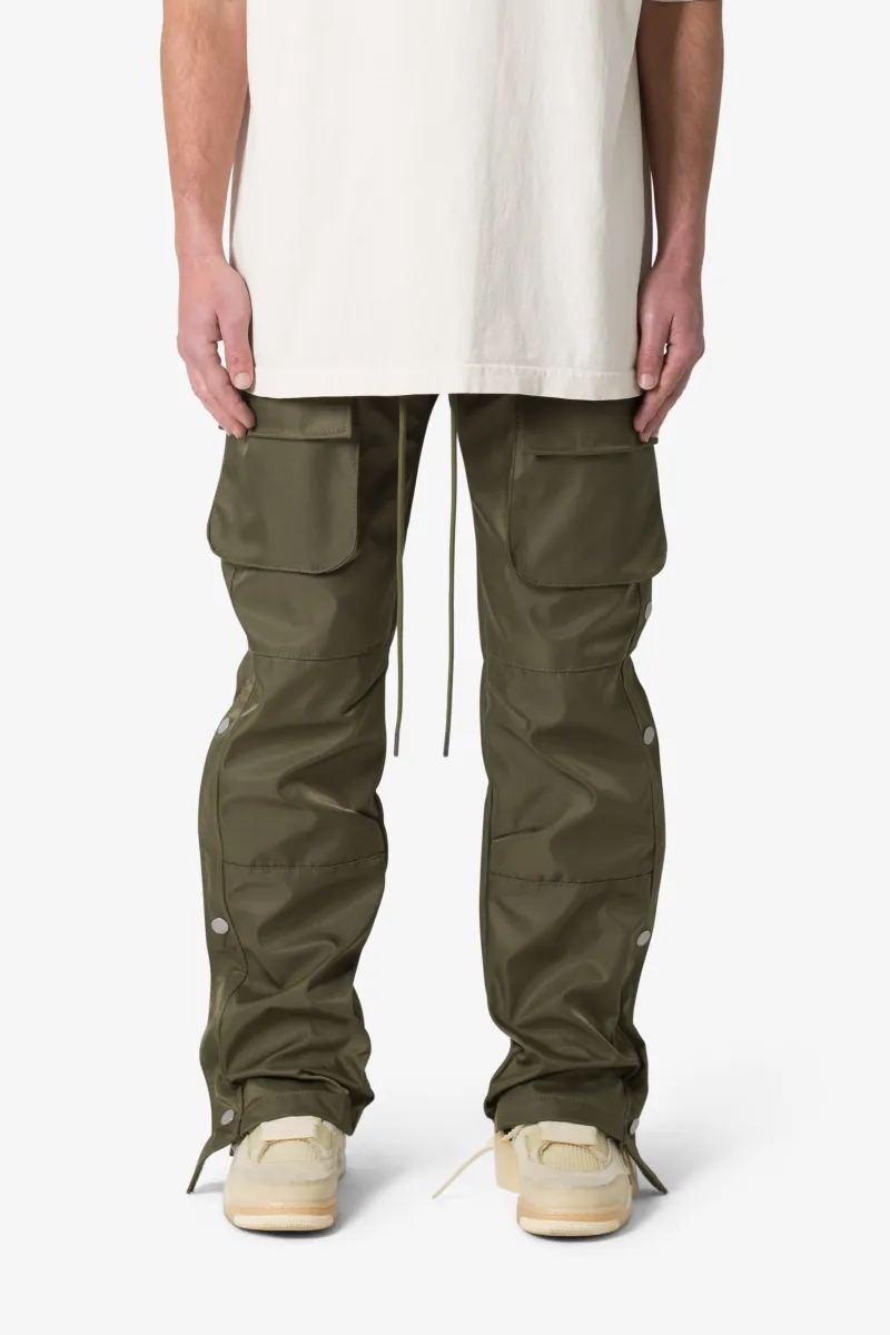 Snap Front Cargo Pants - Olive sold by MNML