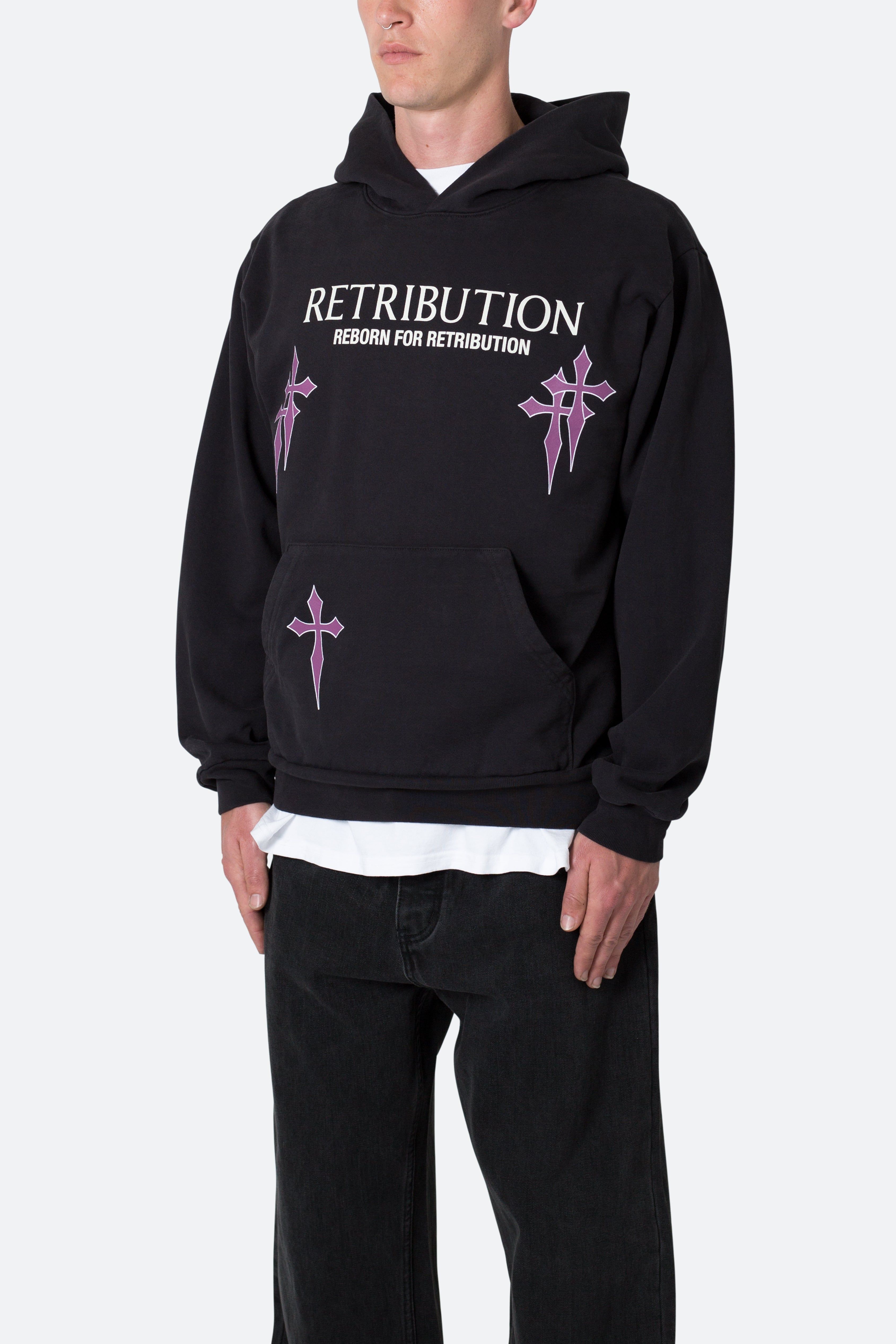 Retribution Hoodie - Washed Black sold by MNML product image thumbnail 4
