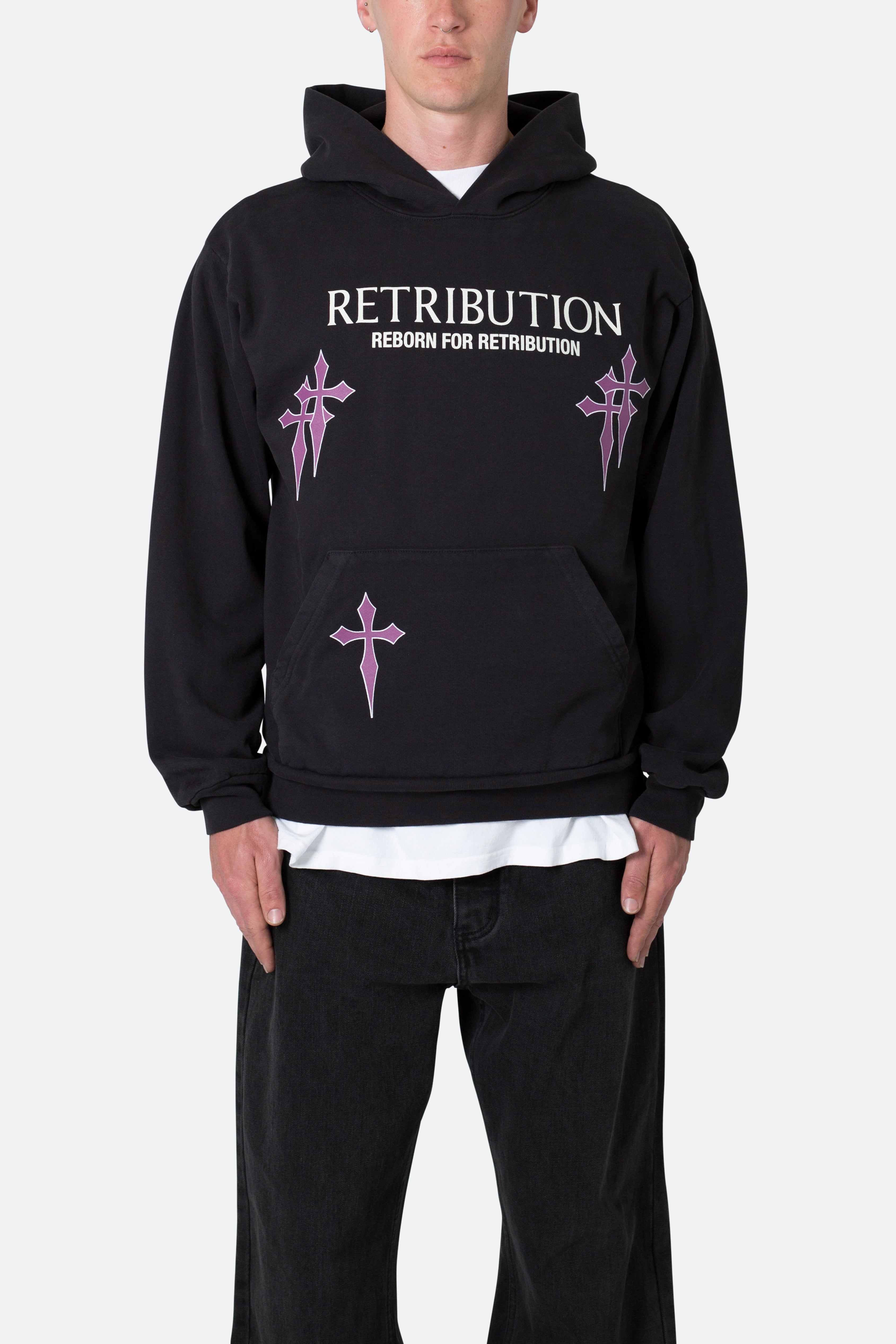 Retribution Hoodie - Washed Black sold by MNML product image thumbnail 3