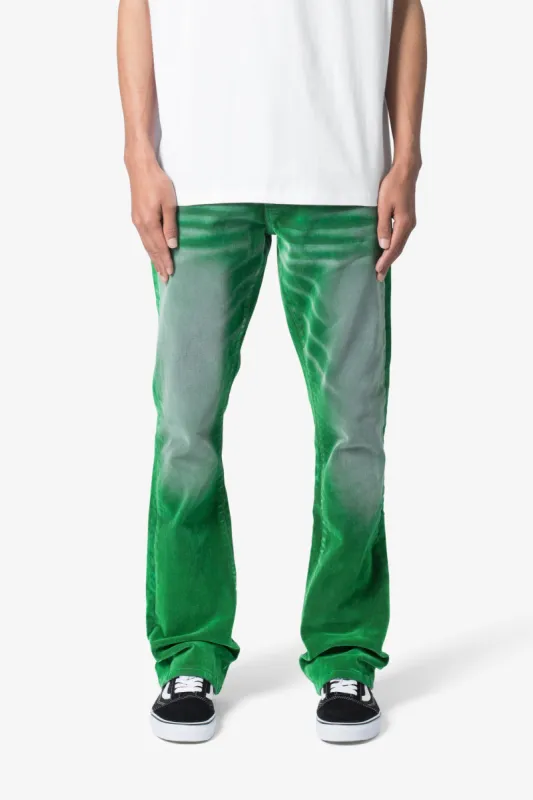 B658 Gecko Suede Flare Denim - Green sold by MNML