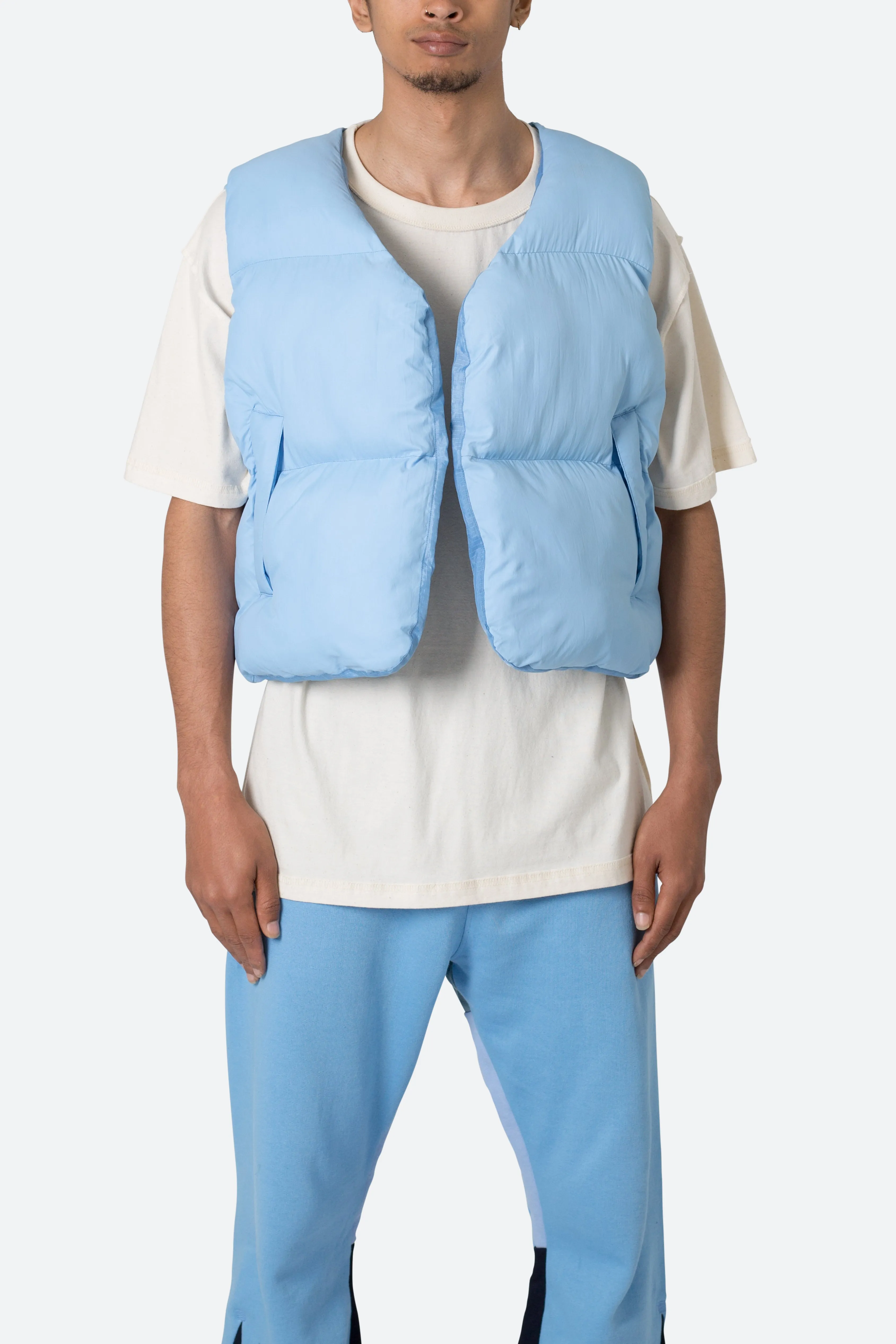 EZ Puffer Vest - Blue sold by MNML