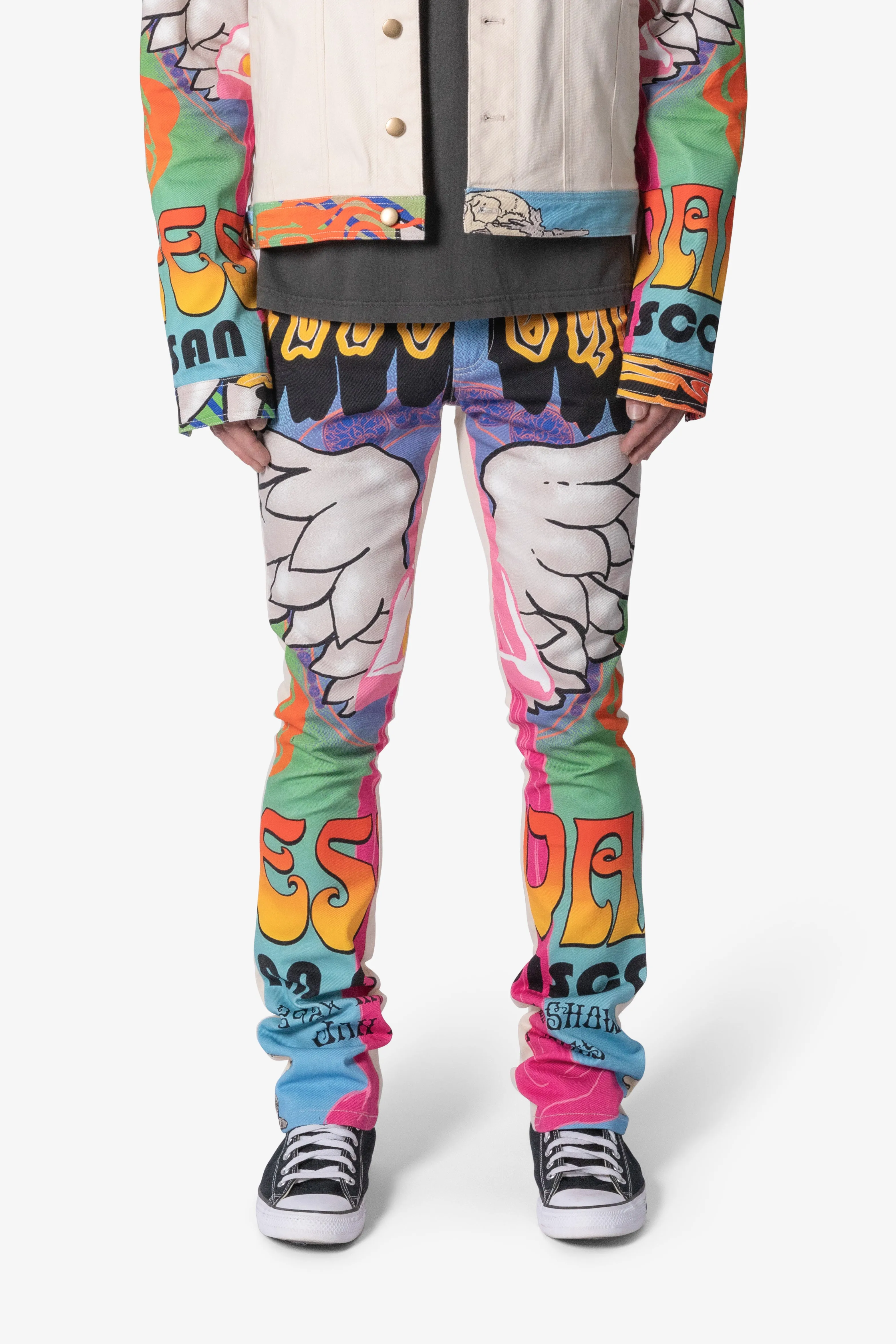 B378 Festival Flare Denim - Multi sold by MNML