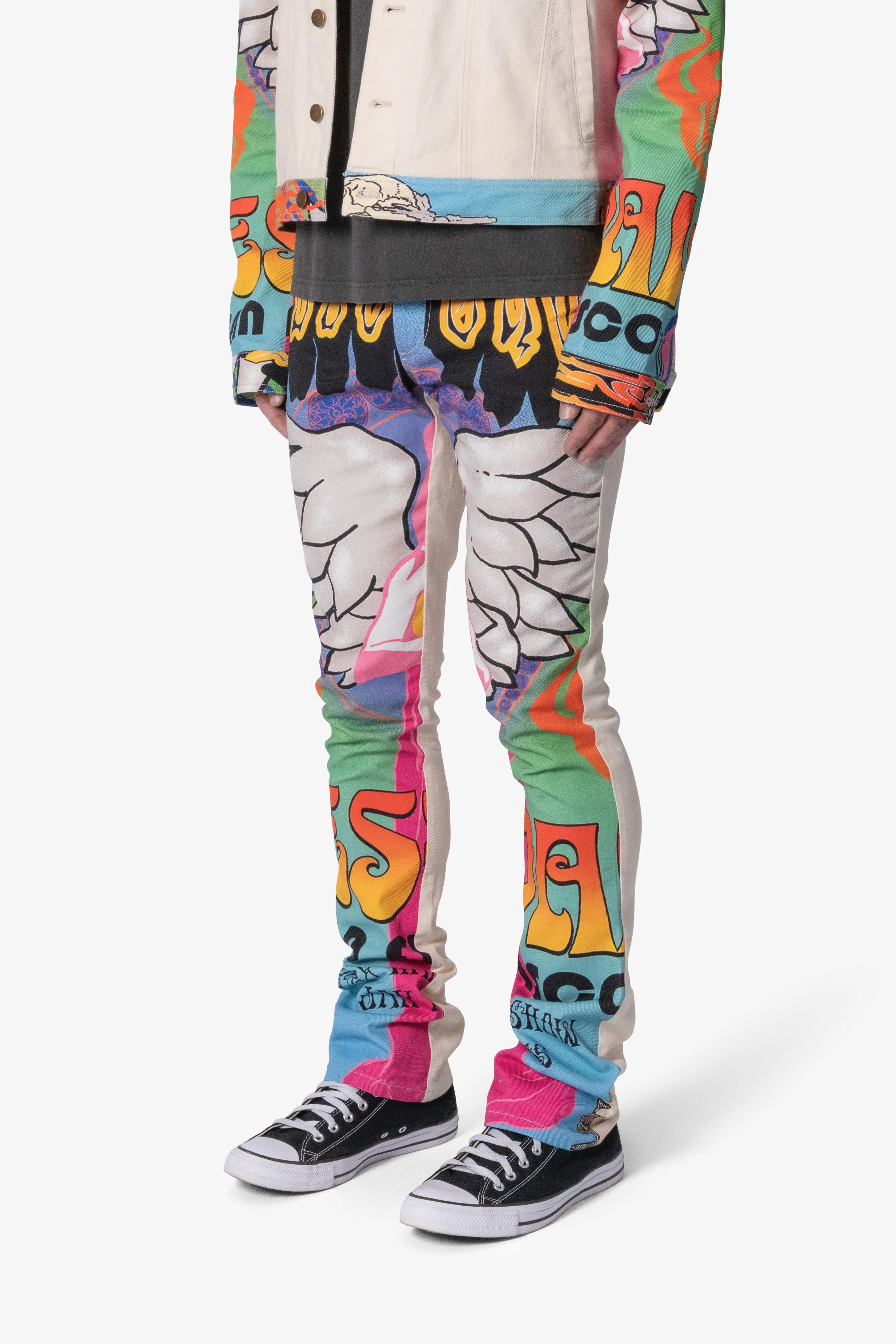 B378 Festival Flare Denim - Multi sold by MNML product image thumbnail 3