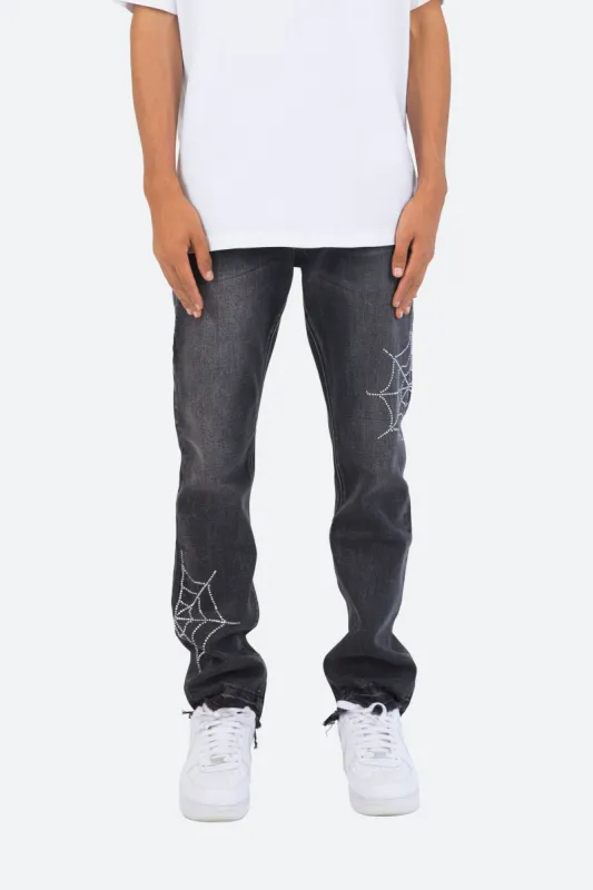 D278 Spider Straight Denim - Black sold by MNML