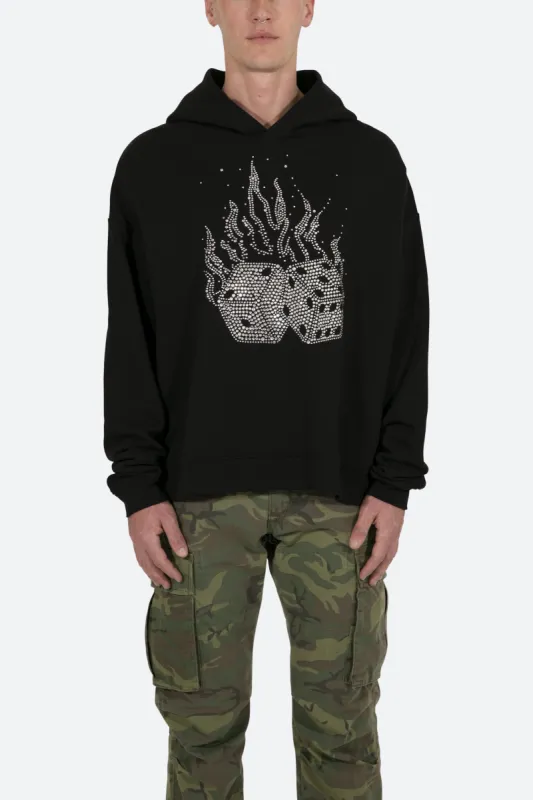 Dice Cropped Hoodie - Black sold by MNML