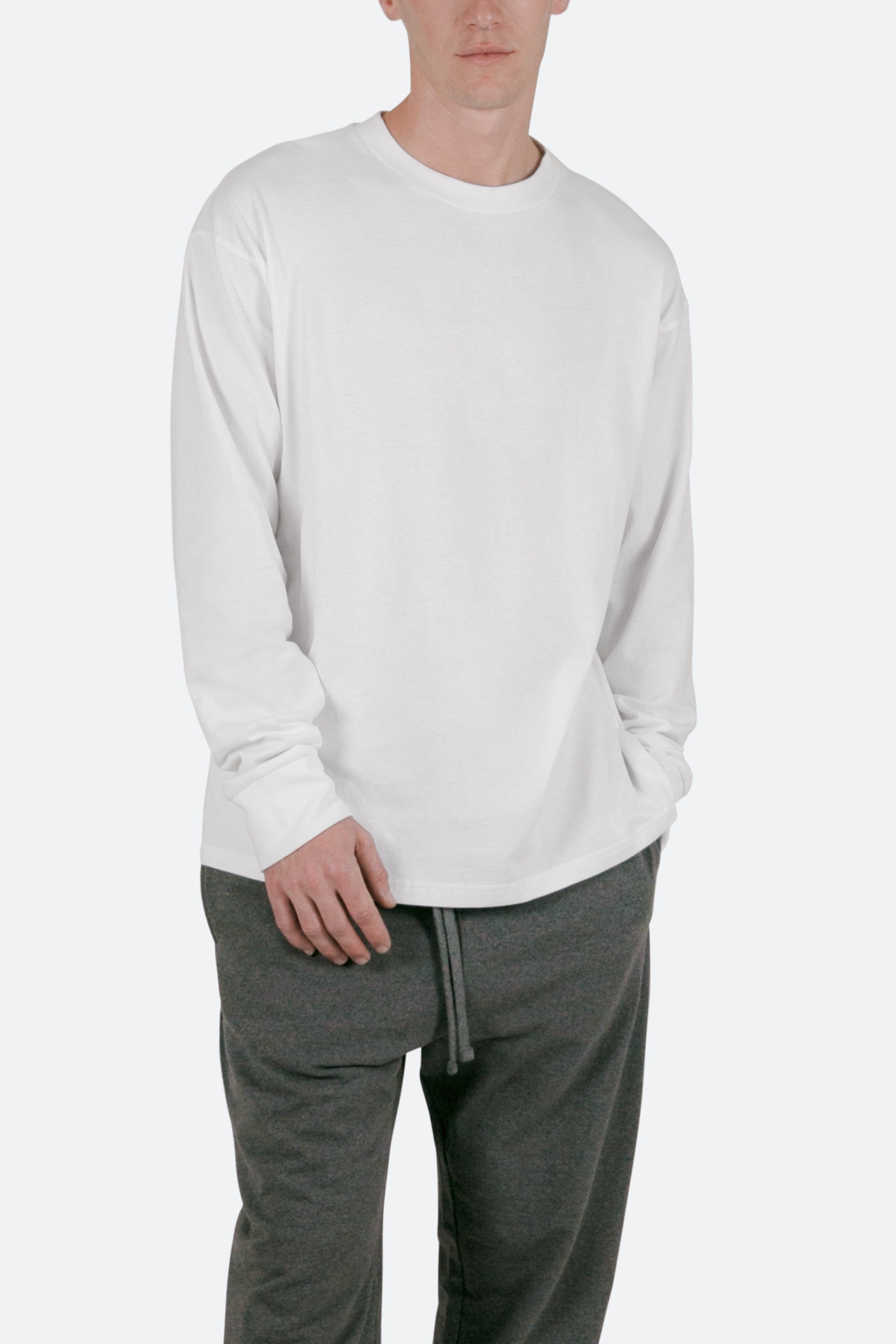 Every Day II L/S Tee - White sold by MNML product image thumbnail 2