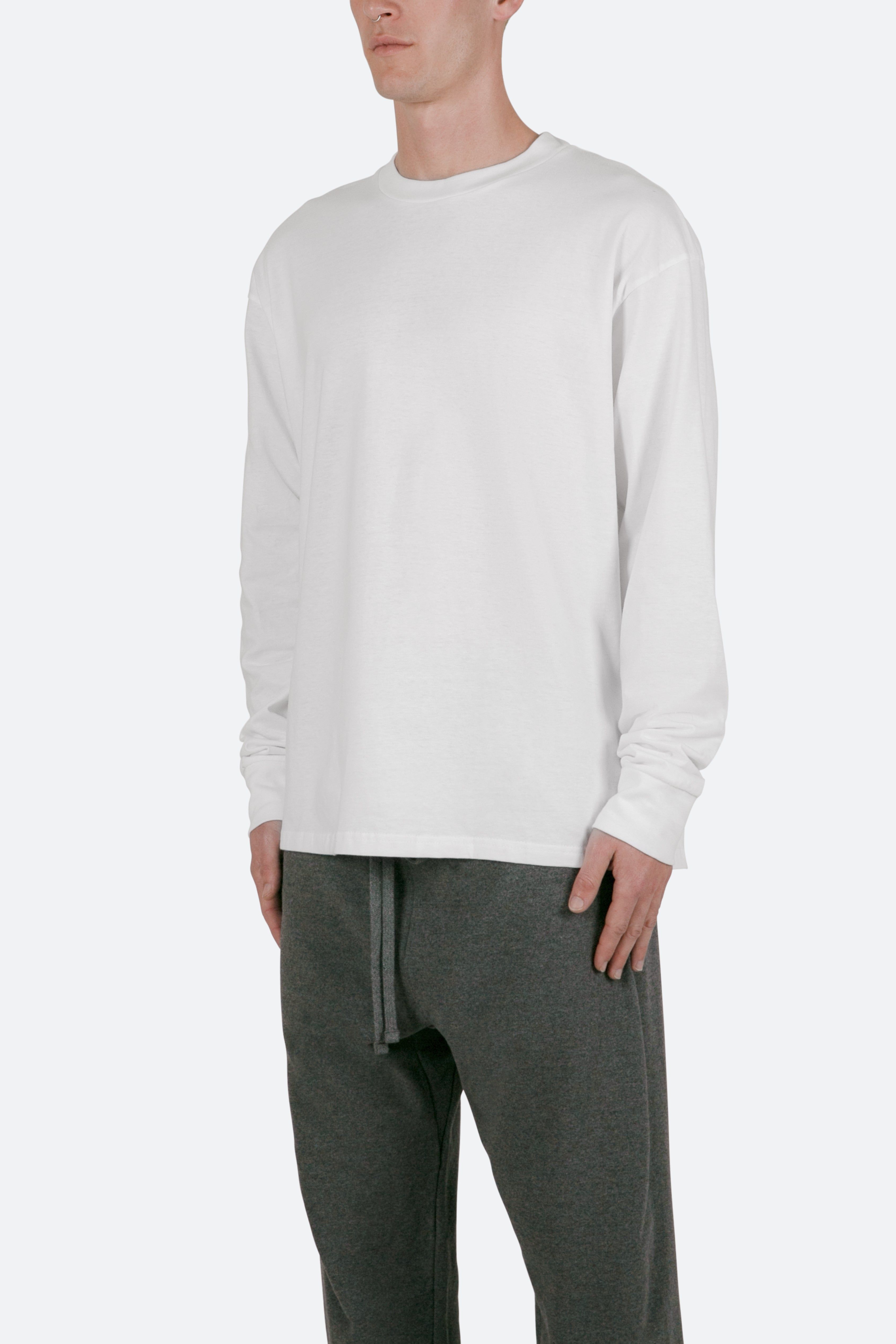 Every Day II L/S Tee - White sold by MNML product image thumbnail 4