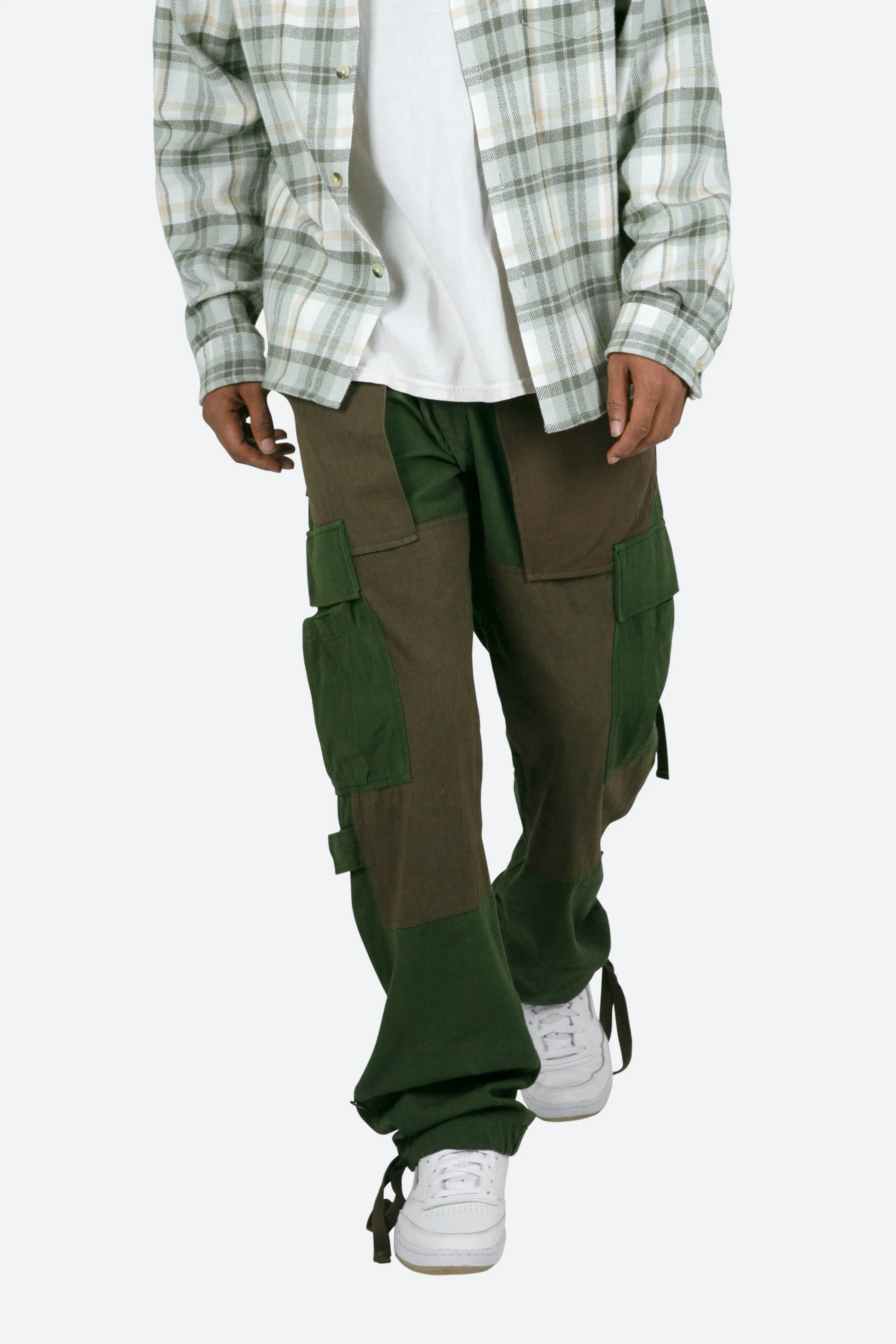 Paneled Cargo Pants - Olive sold by MNML product image thumbnail 2