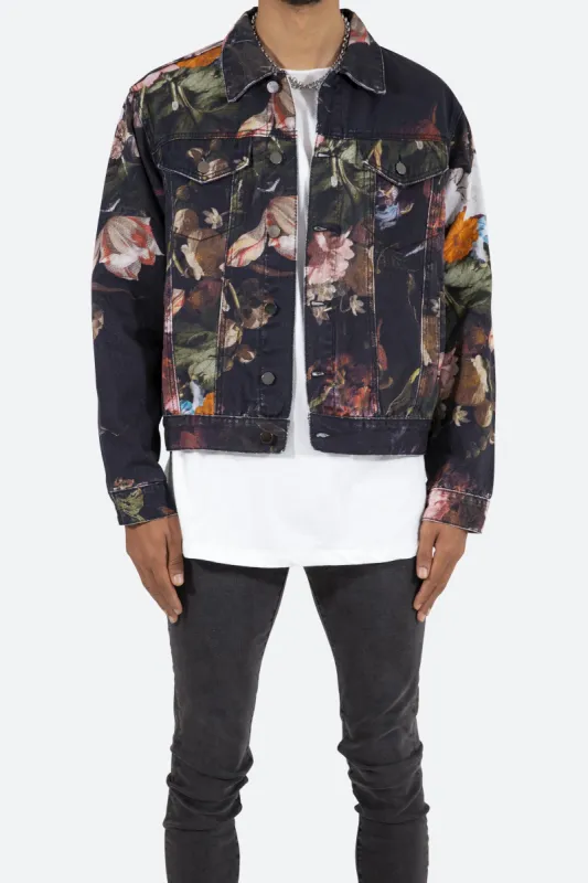 Floral Trucker Jacket - Multi sold by MNML