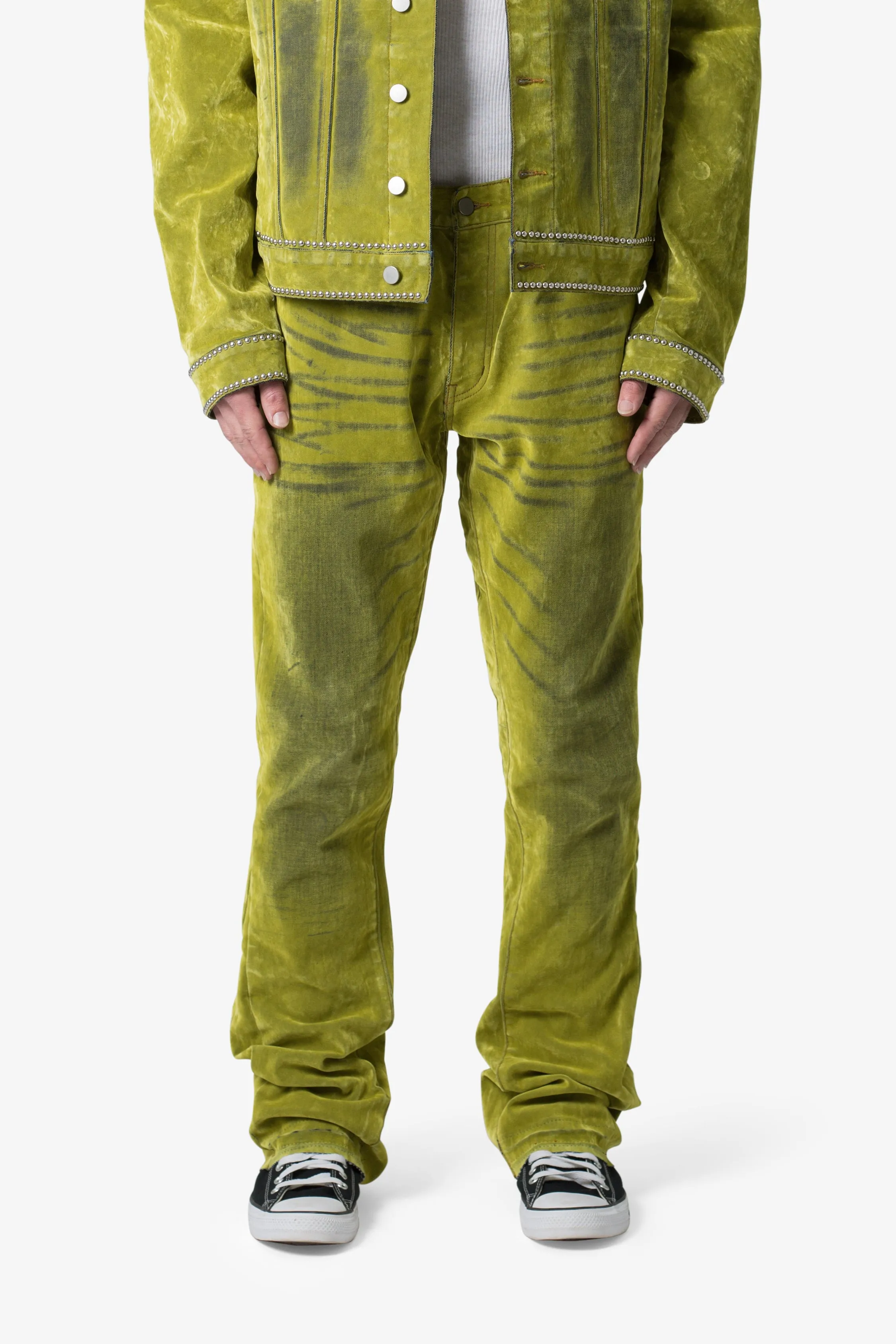 B576 Western Flare Denim - Green sold by MNML product image thumbnail 3