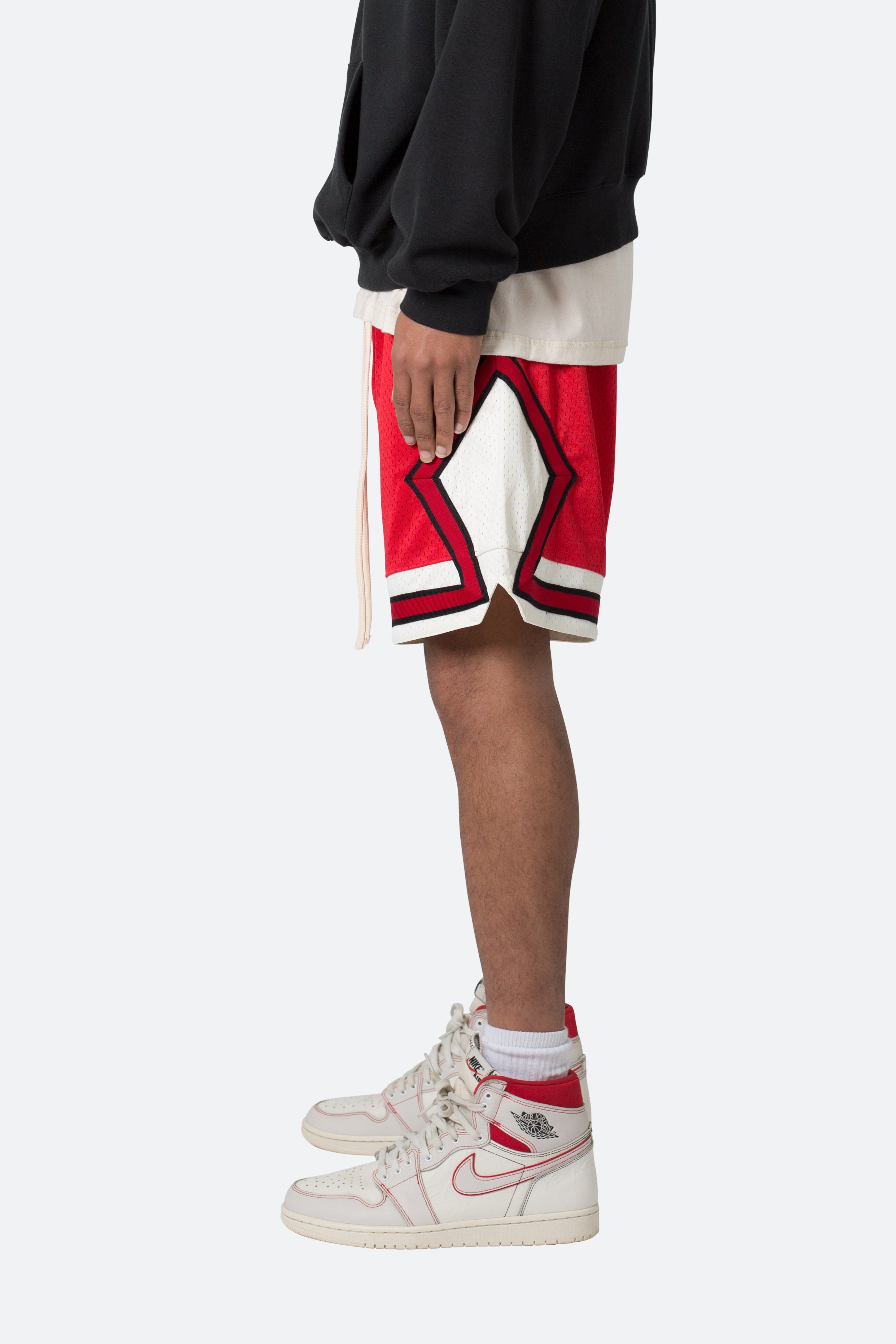 Classic Basketball Shorts - Red/White sold by MNML product image thumbnail 5