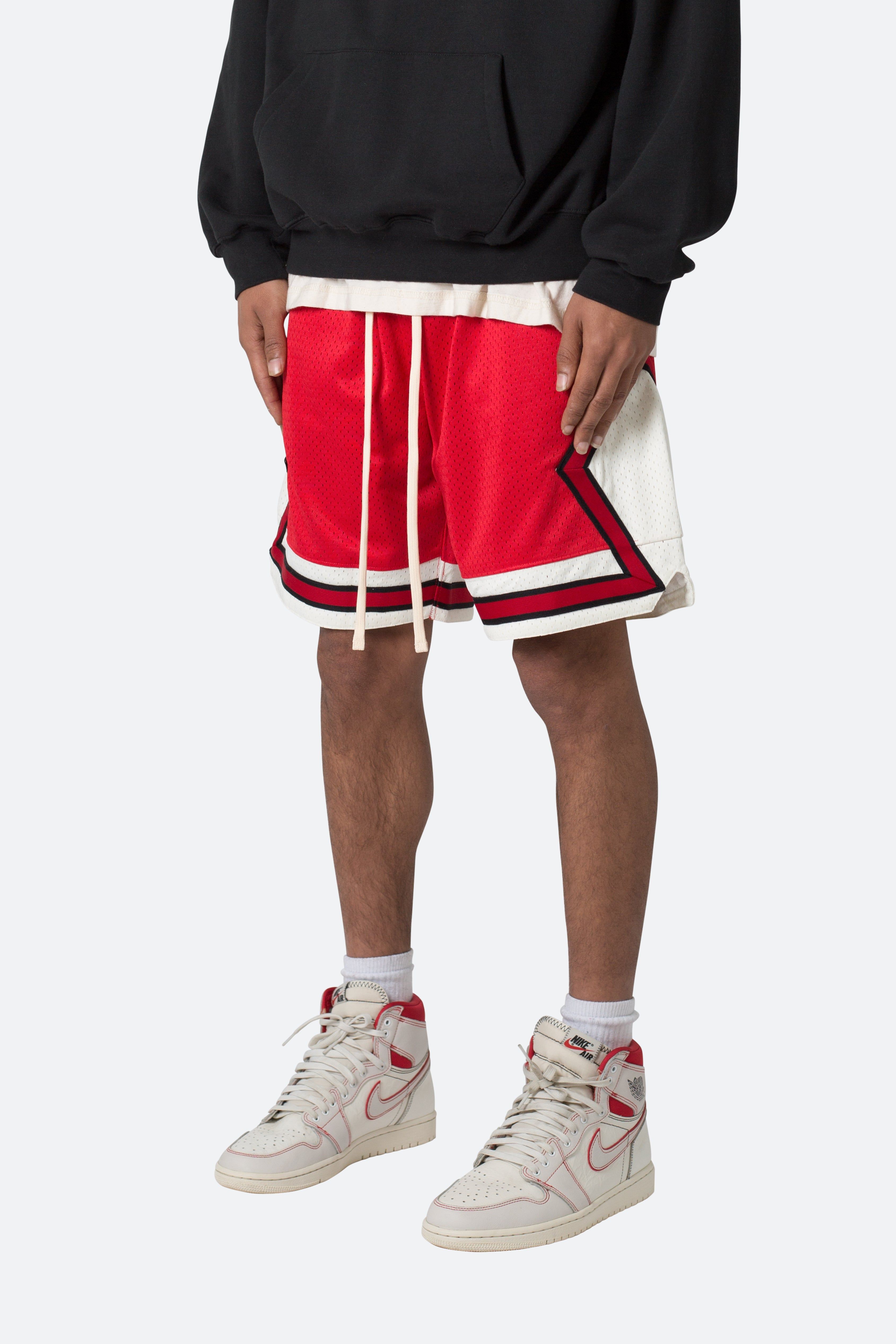 Classic Basketball Shorts - Red/White sold by MNML product image thumbnail 4