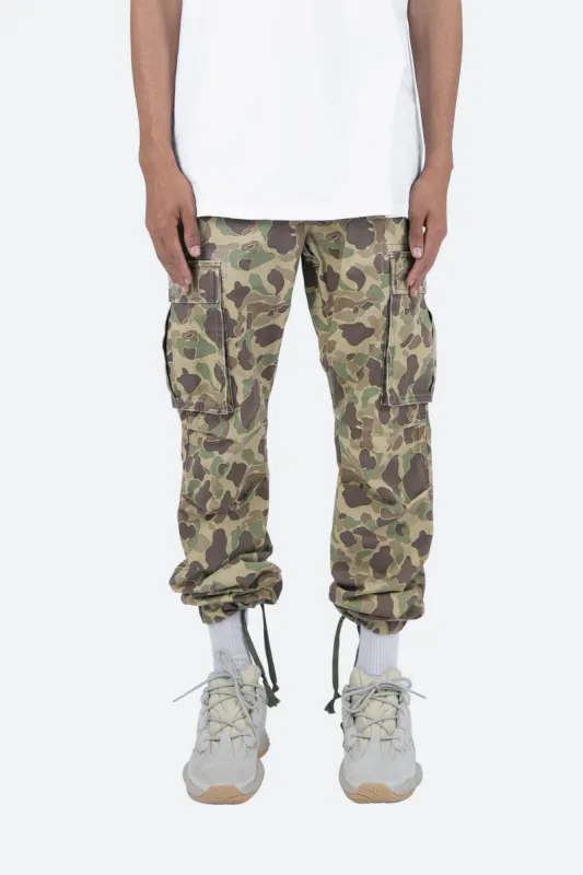 Vintage Cargo Pants - Duck Camo sold by MNML