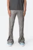 D519 Zipper Flare Denim - Grey sold by MNML