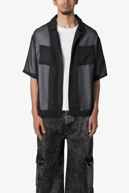Sheer S/S Shirt - Black sold by MNML