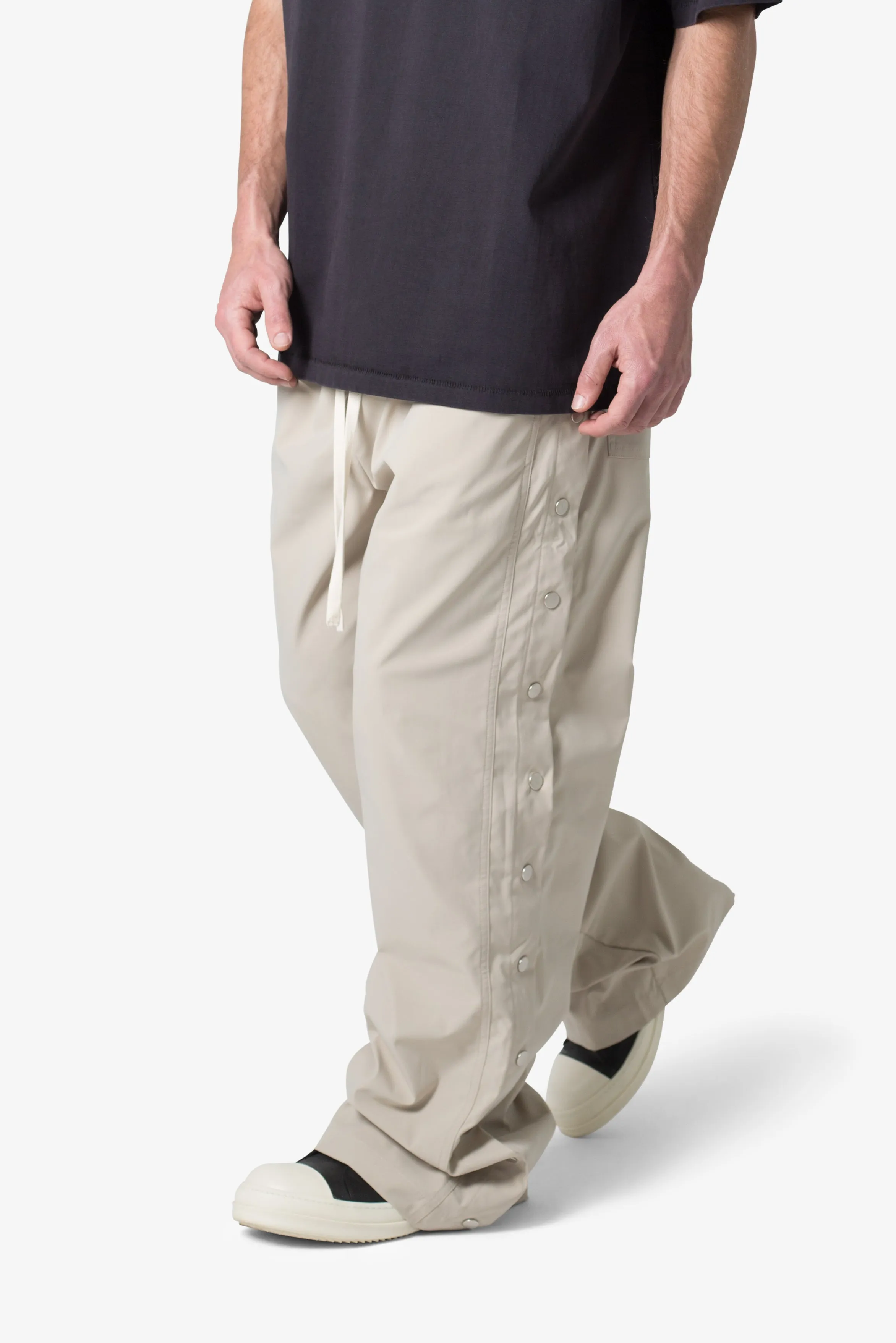 Side Snap Nylon Pants - Tan sold by MNML product image thumbnail 2