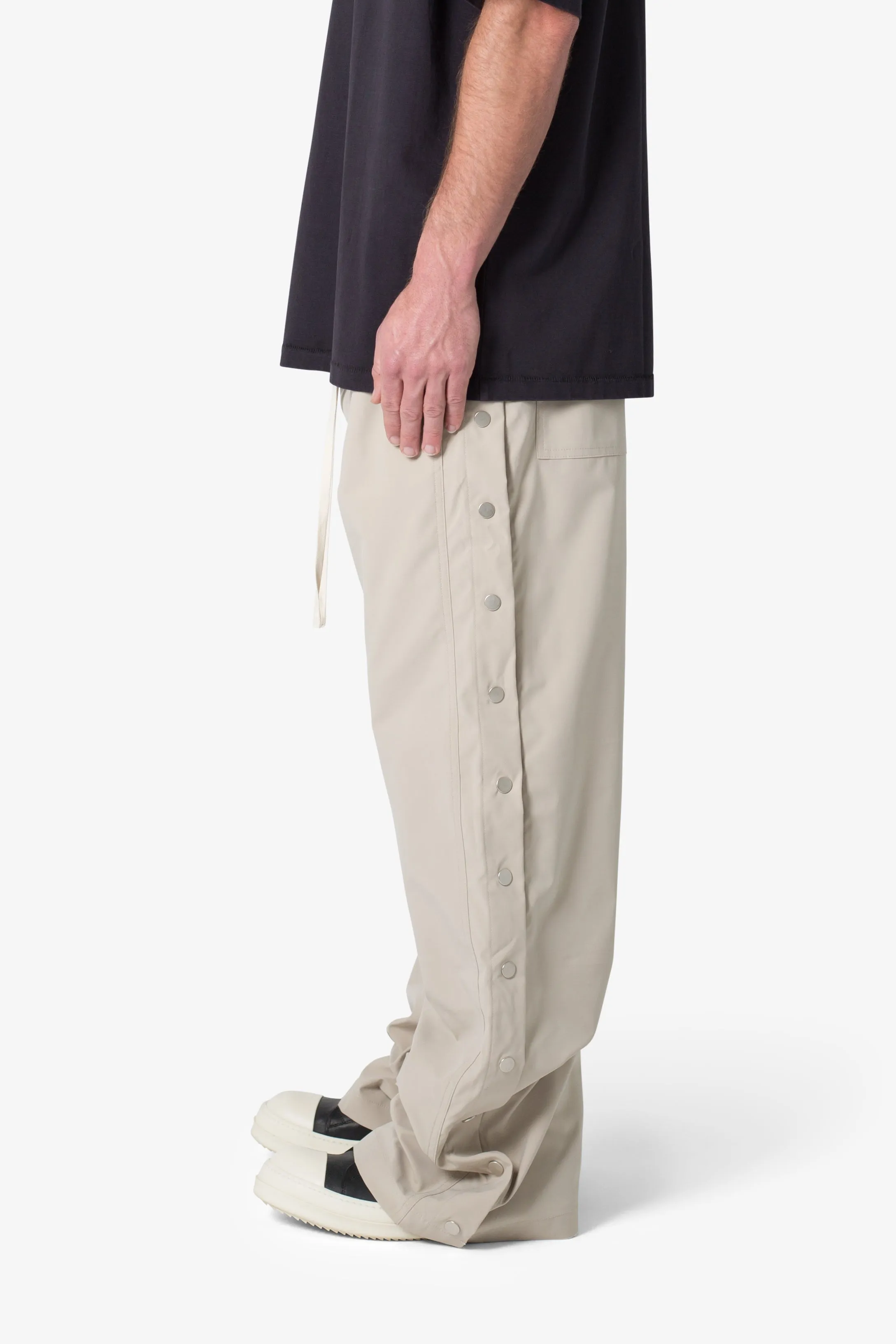 Side Snap Nylon Pants - Tan sold by MNML product image thumbnail 5
