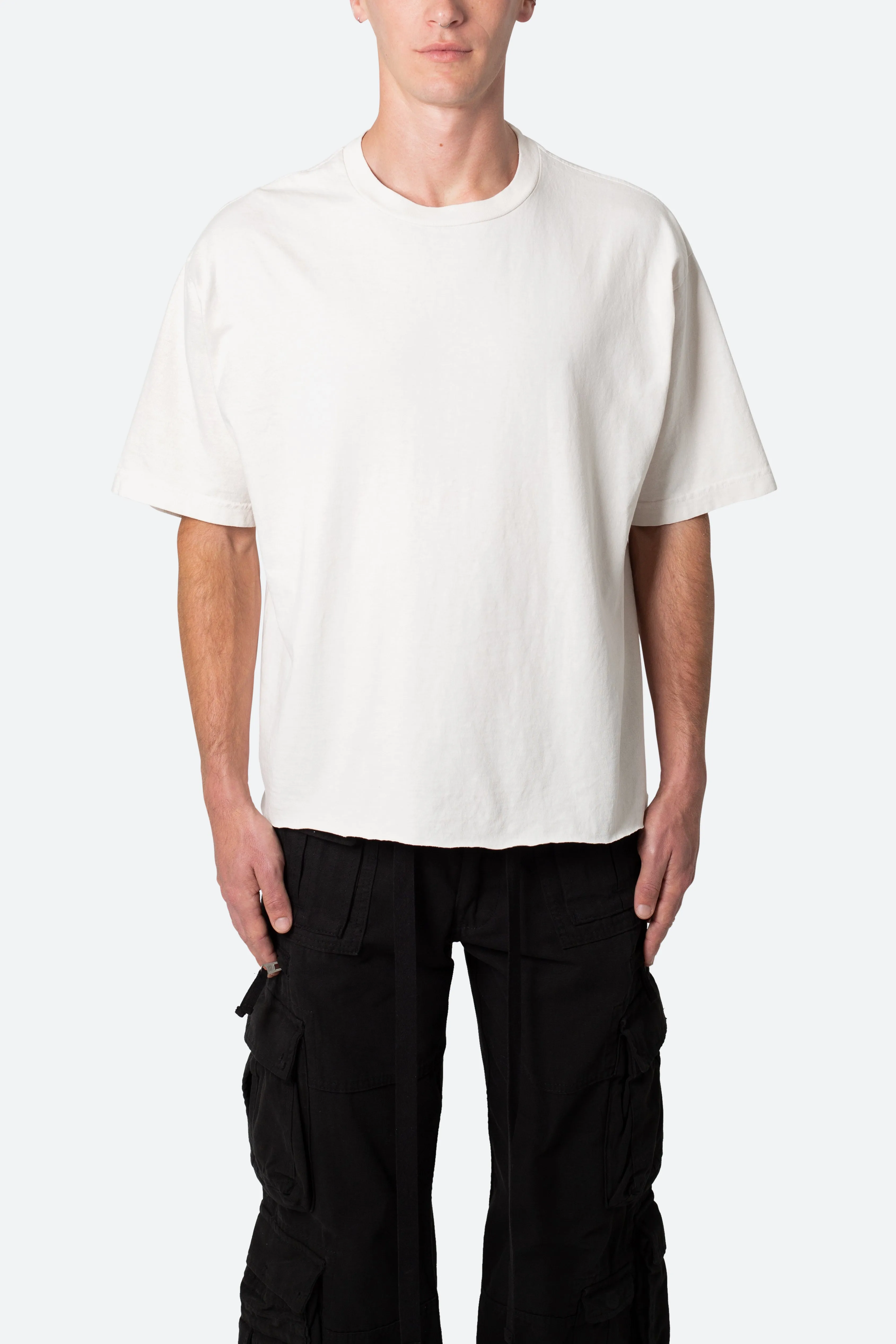 Vintage Boxy Cropped Tee - Off White sold by MNML product image thumbnail 2